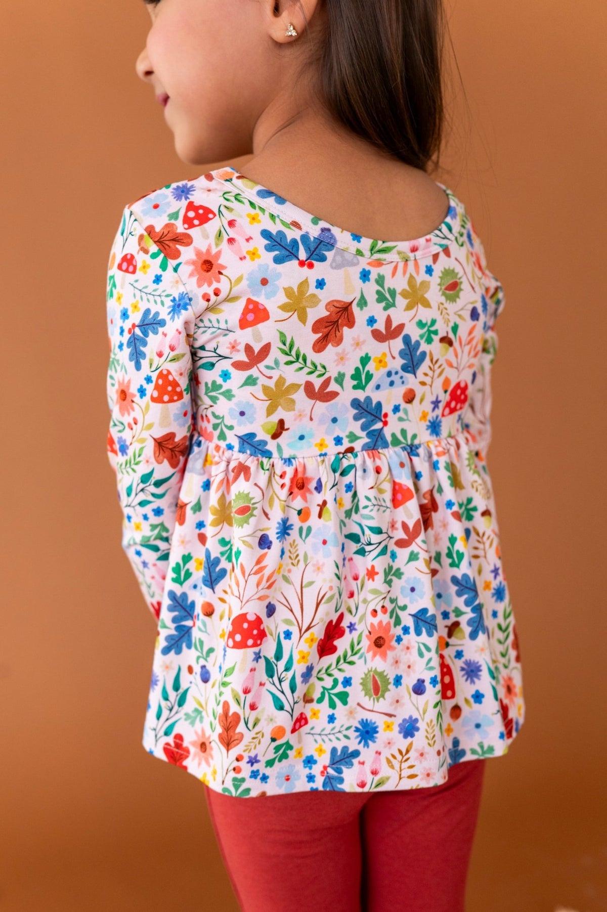 Peplum Top With Leggings - Toadstool Meadows - The Sleepy Sloth