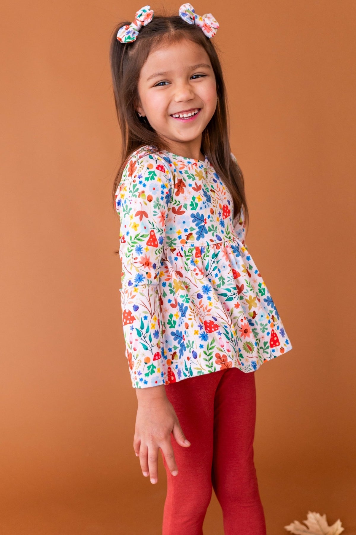 Peplum Top With Leggings - Toadstool Meadows - The Sleepy Sloth