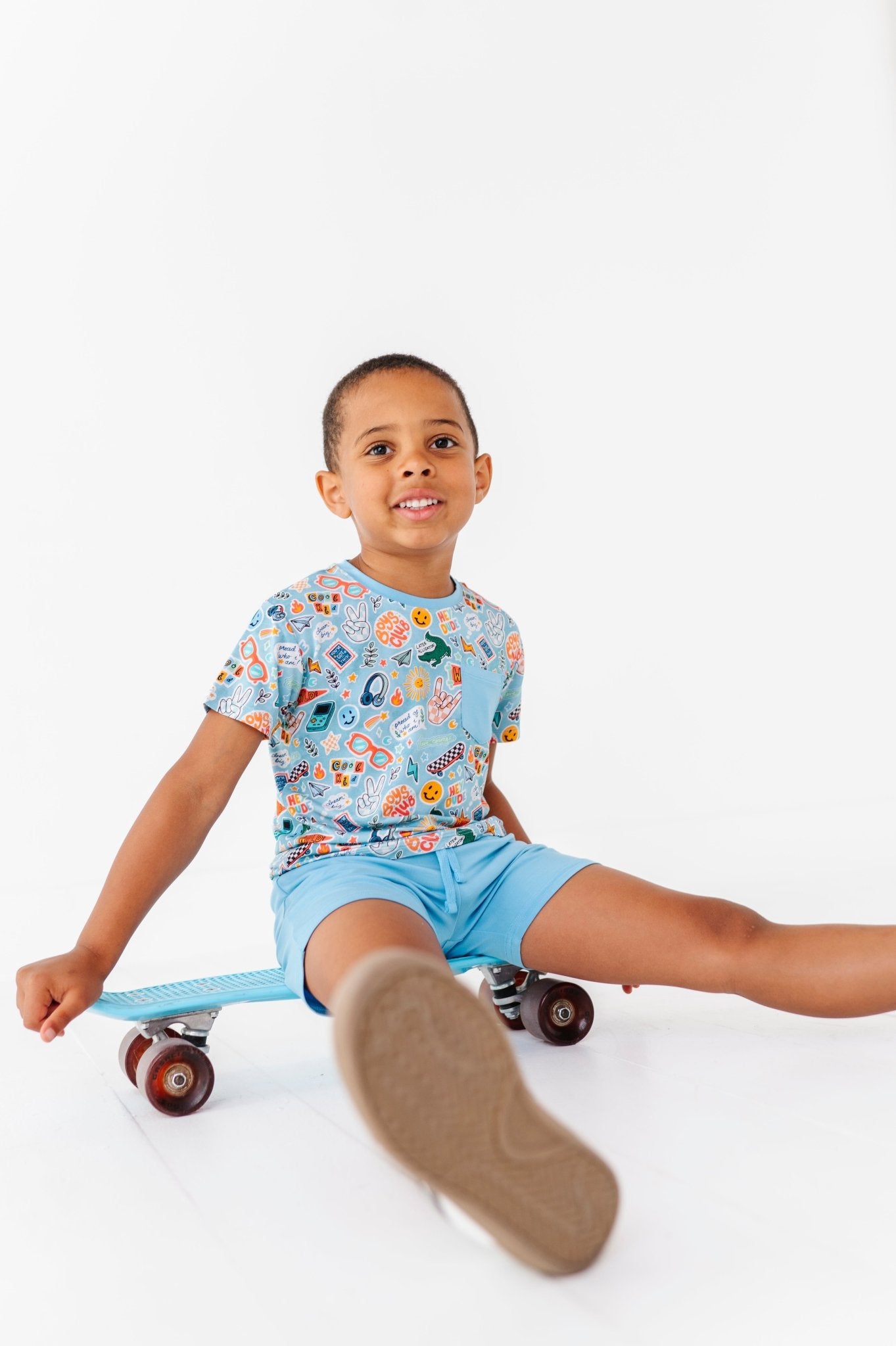 POCKET TEE SHORT SET - HEY DUDE - The Sleepy Sloth