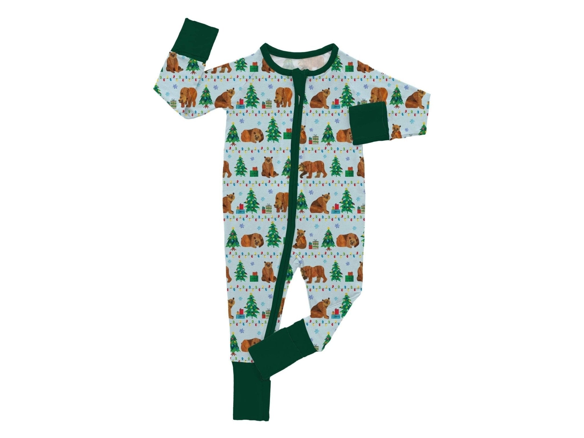 PREORDER ADAPTIVE ZIP JAMMIES - BEARY CHRISTMAS - The Sleepy Sloth