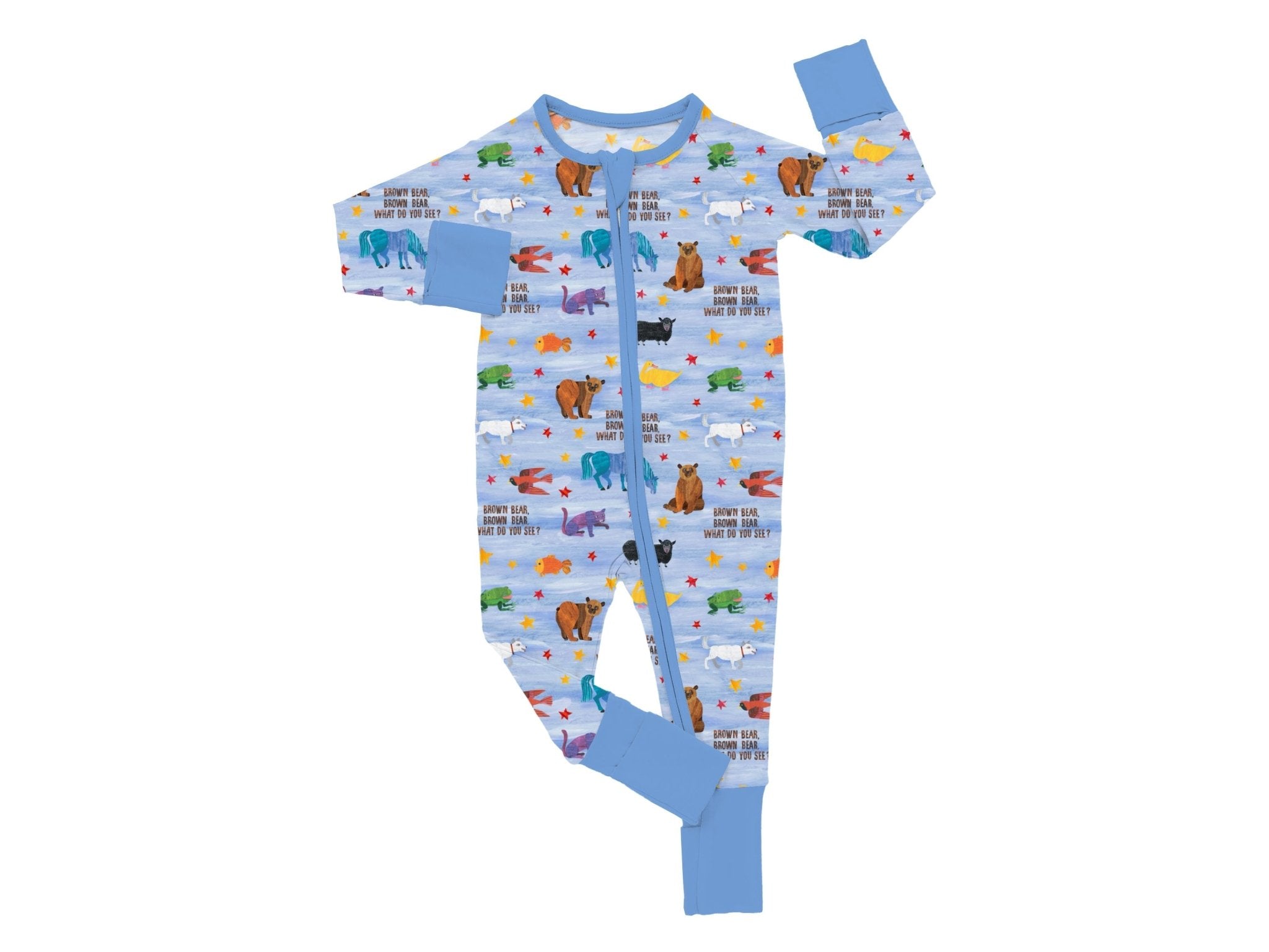 Preorder Adaptive Zip Jammies - Eric Carle™ BROWN BEAR BROWN BEAR - The Sleepy Sloth