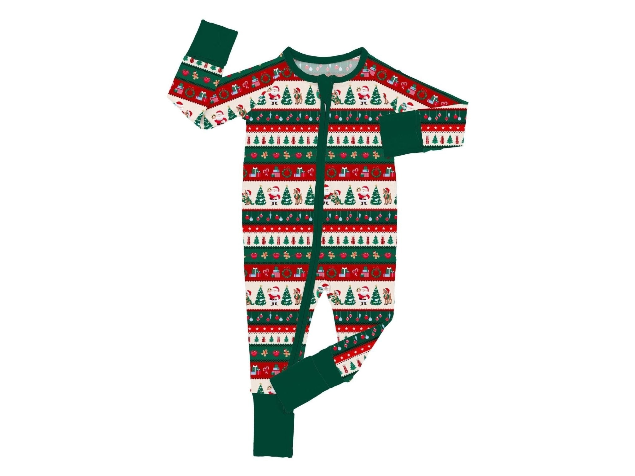 PREORDER ADAPTIVE ZIP JAMMIES - FAIR ISLE - The Sleepy Sloth