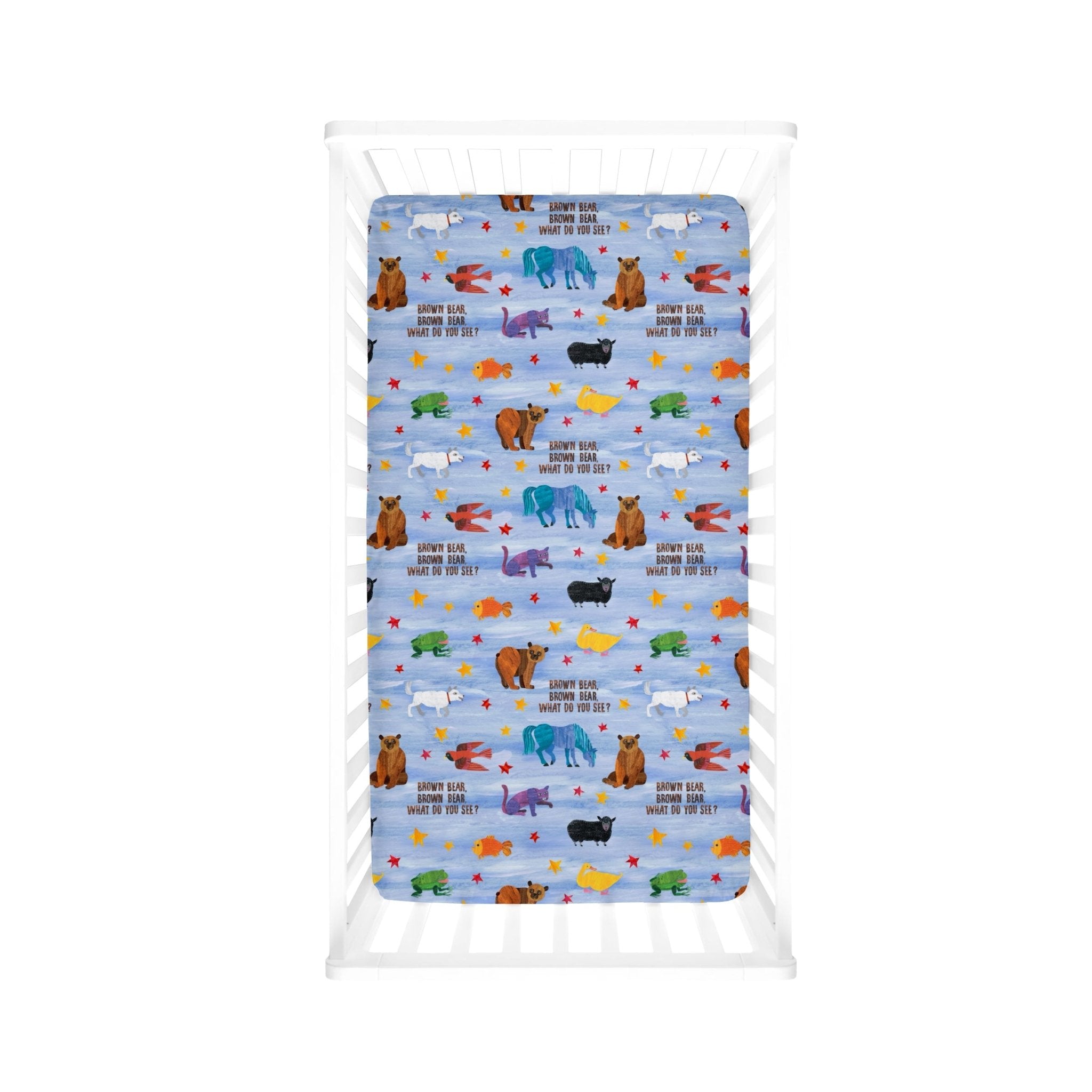 PREORDER CRIB SHEET - Eric Carle™ BROWN BEAR BROWN BEAR - The Sleepy Sloth