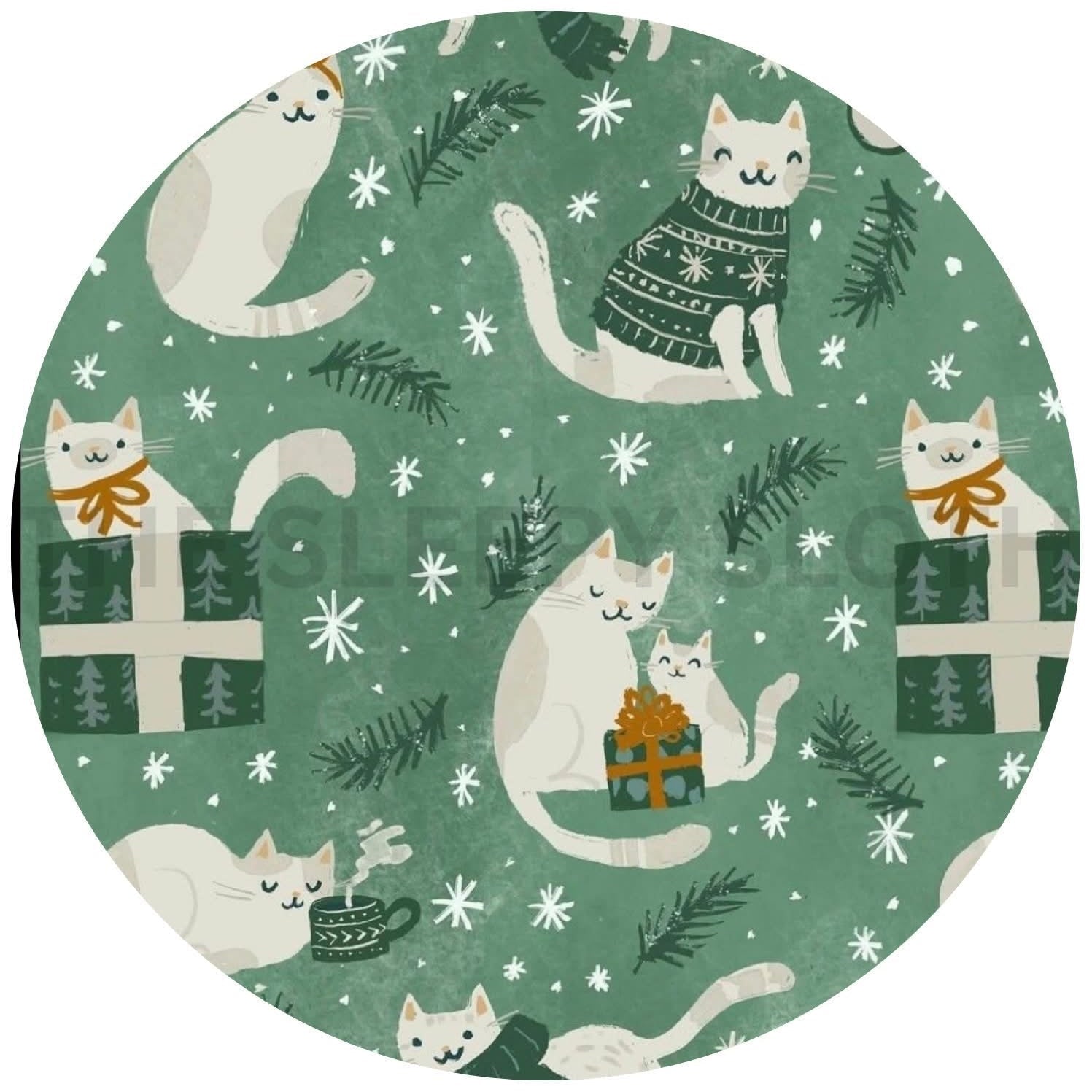 Preorder Men's Henley - Meowy & Bright - The Sleepy Sloth