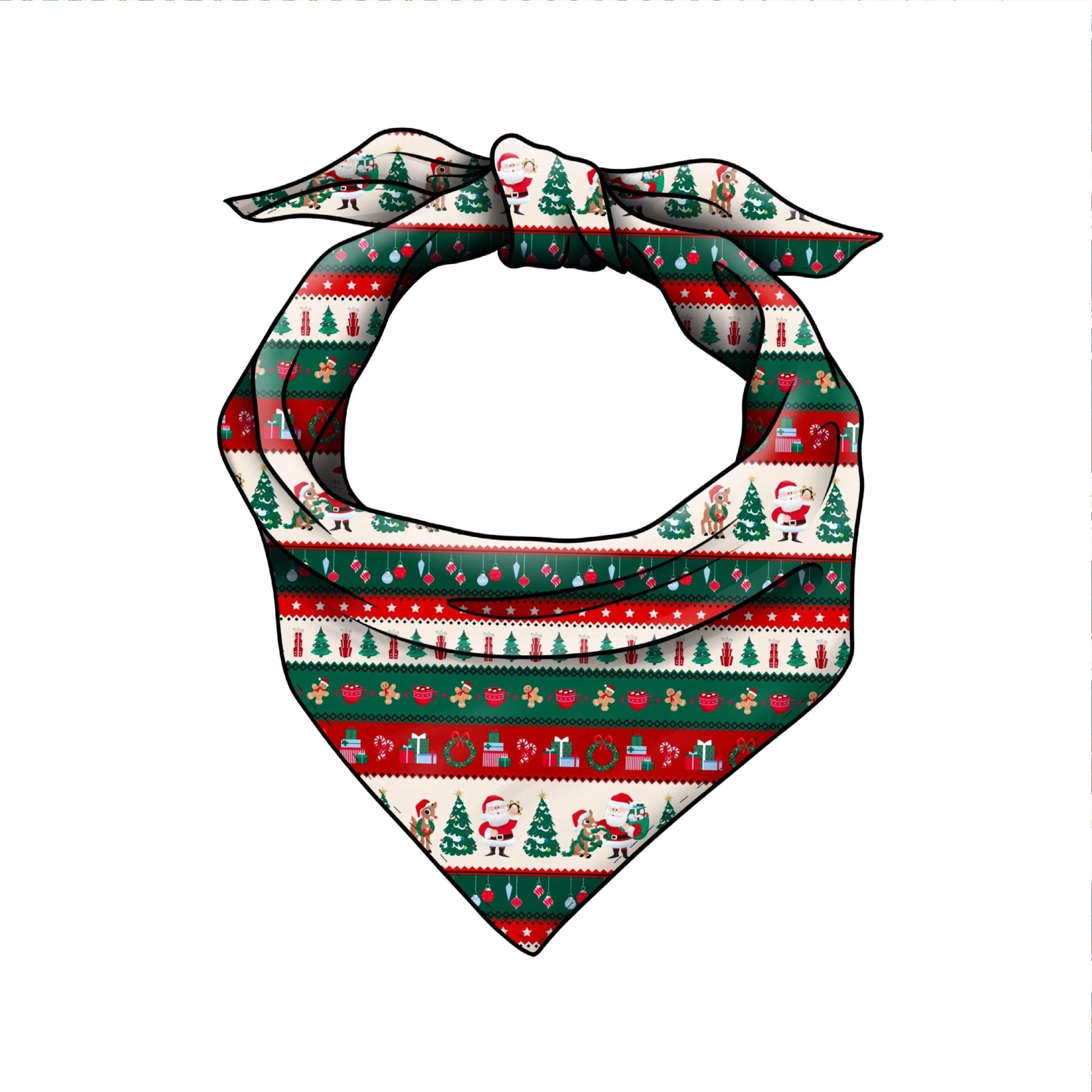 PREORDER PET BANDANA - FAIR ISLE - The Sleepy Sloth