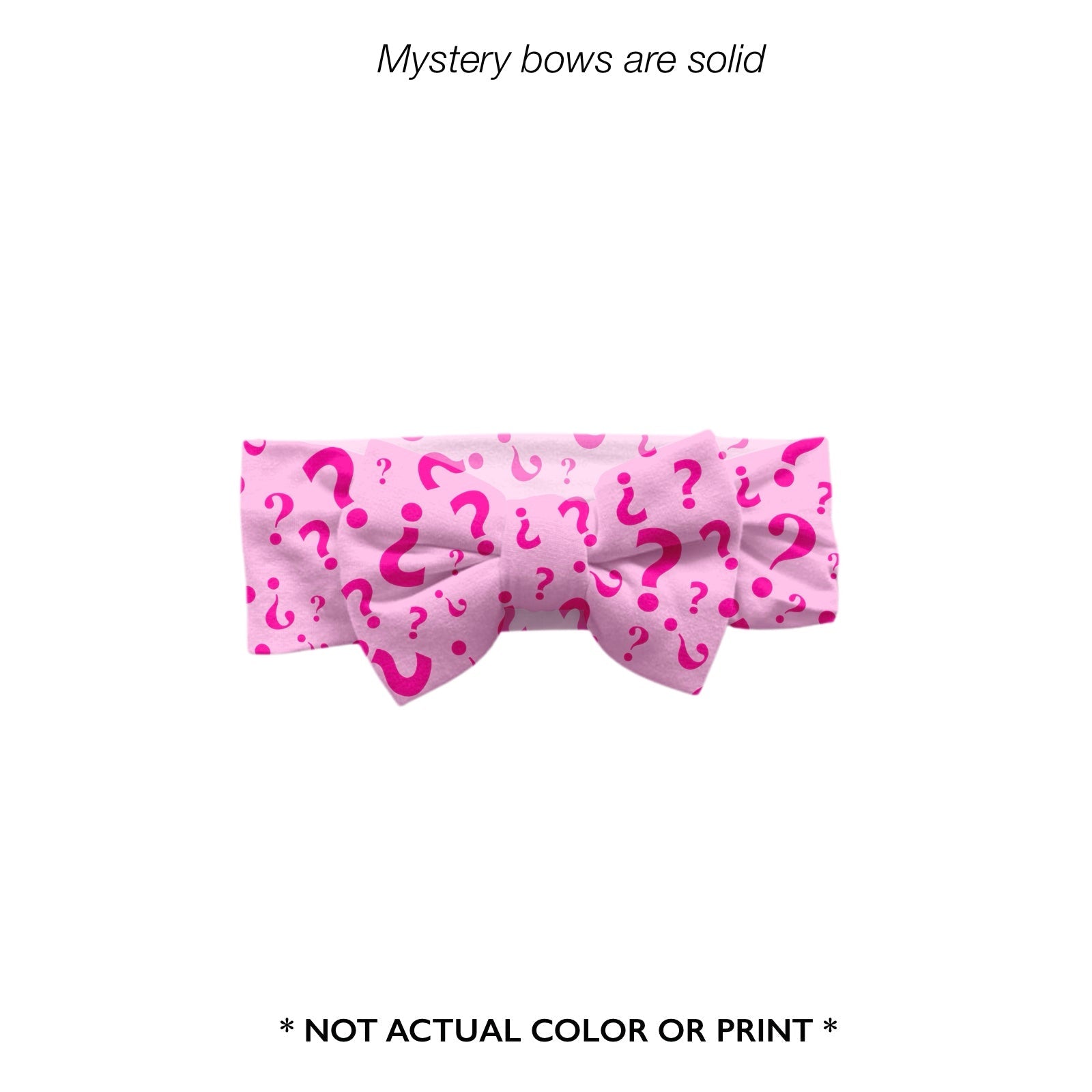 Preorder Solid Bow - MYSTERY GIRL PRINT A - The Sleepy Sloth