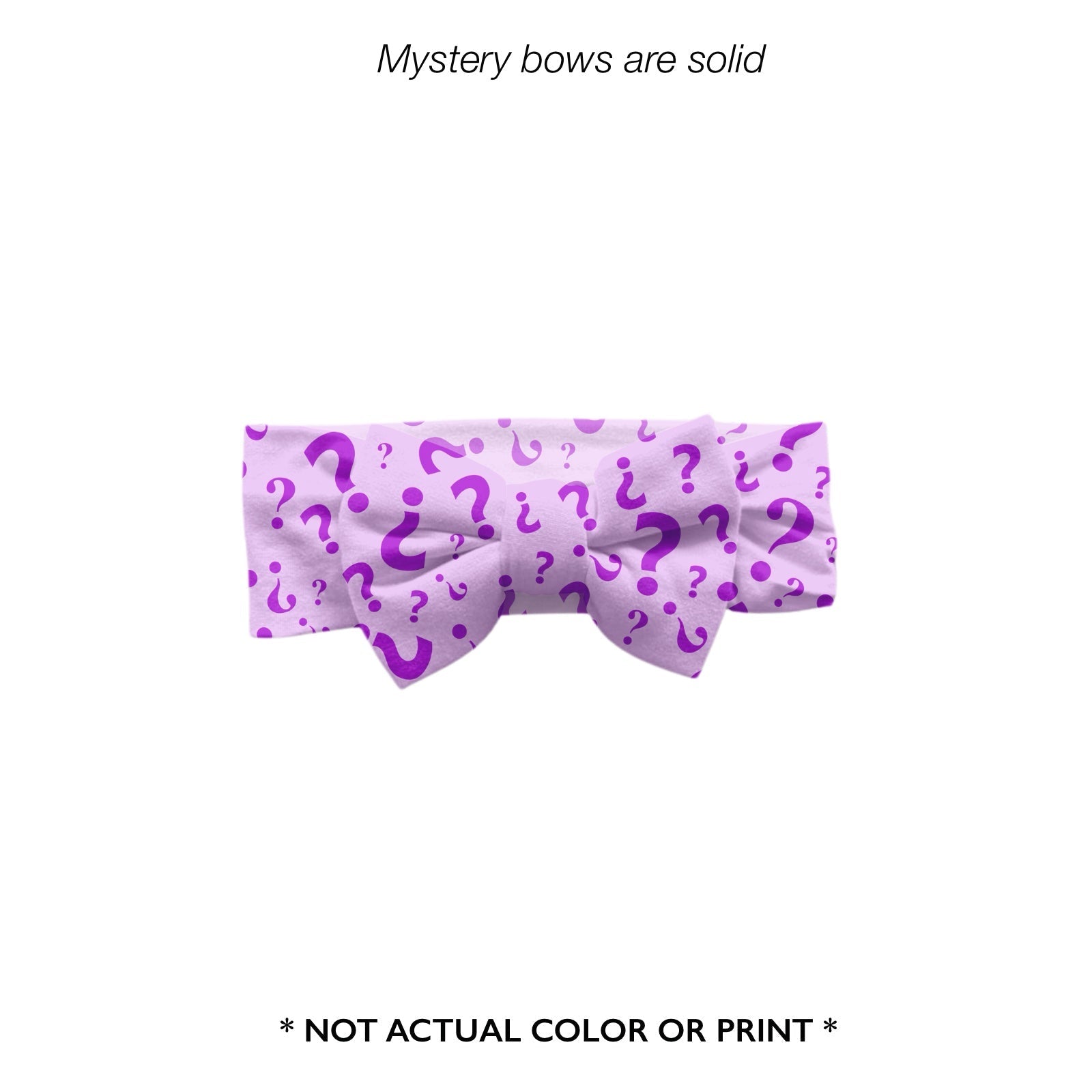 Preorder Solid Bow - MYSTERY GIRL PRINT B - The Sleepy Sloth