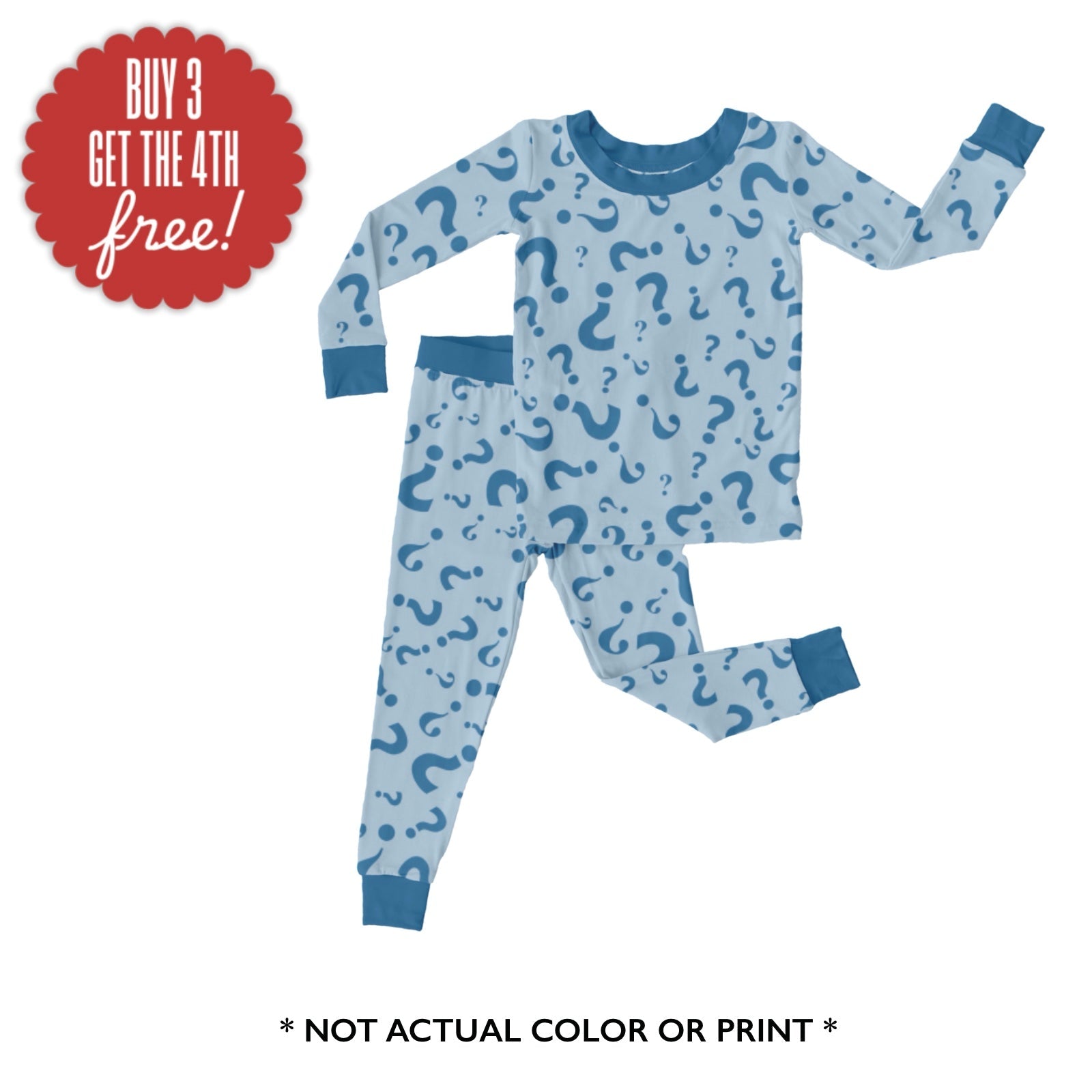 PREORDER TWO PIECE JAMMIES - MYSTERY BOY PRINT A - The Sleepy Sloth