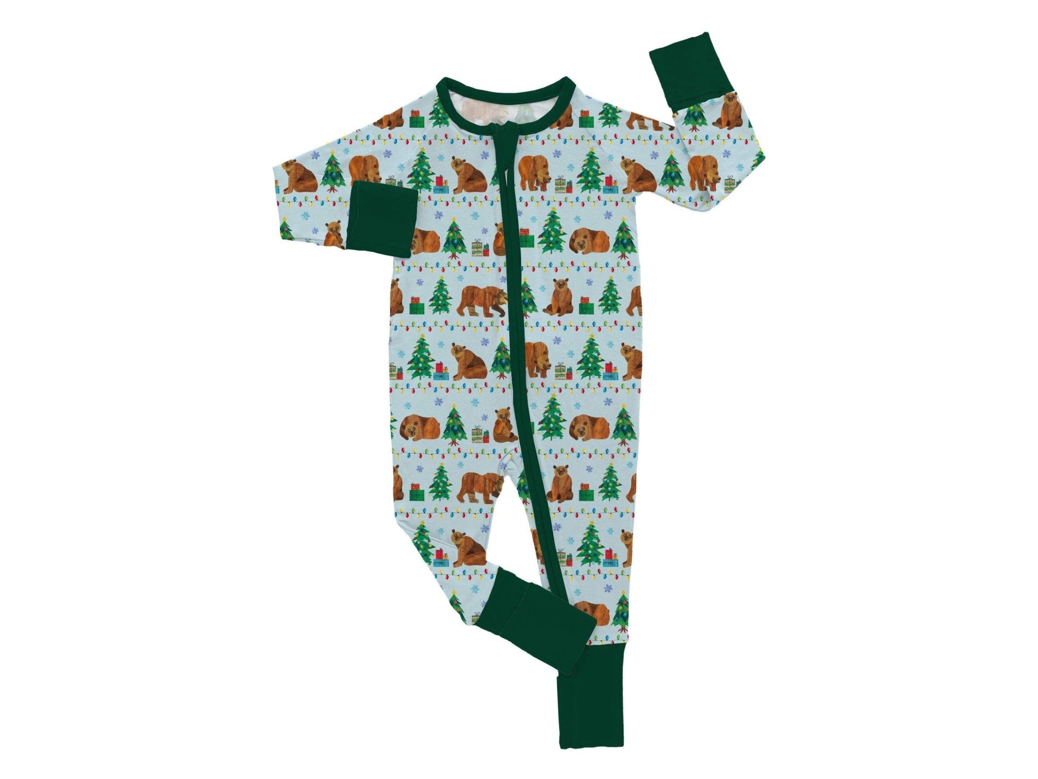 PREORDER ZIP JAMMIES - BEARY CHRISTMAS - The Sleepy Sloth