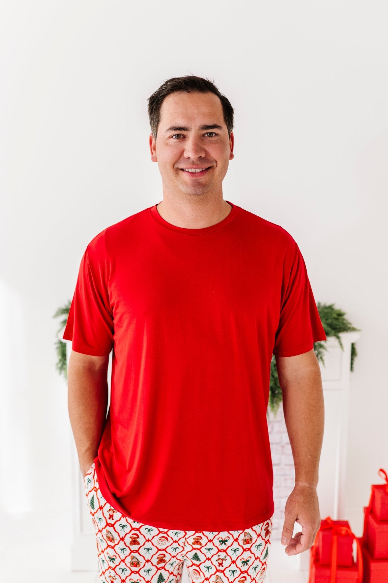 PRESALE SOLID MEN'S SHIRTS - CRANBERRY - The Sleepy Sloth
