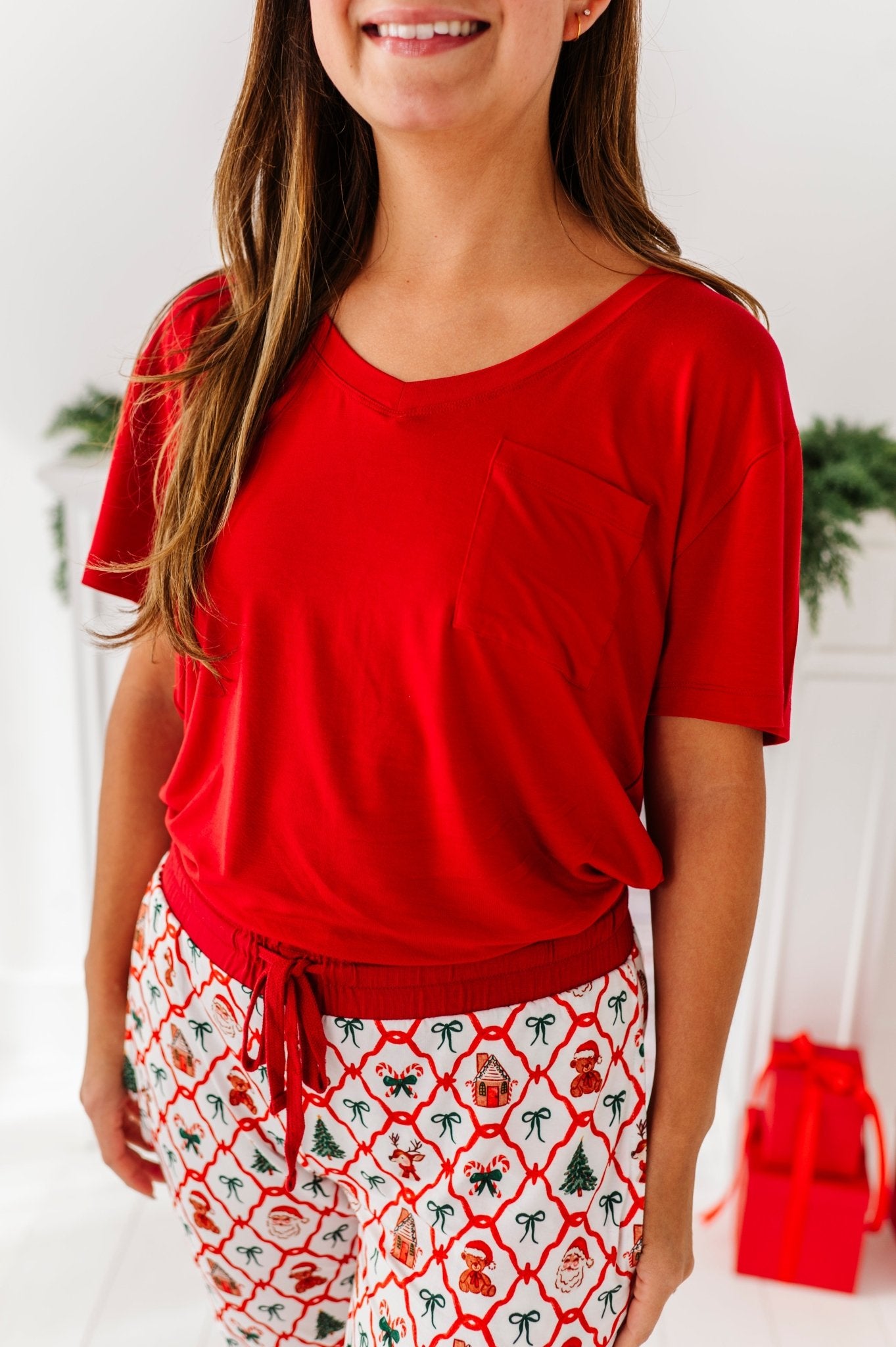 PRESALE SOLID WOMEN'S SHIRT - CRANBERRY - The Sleepy Sloth