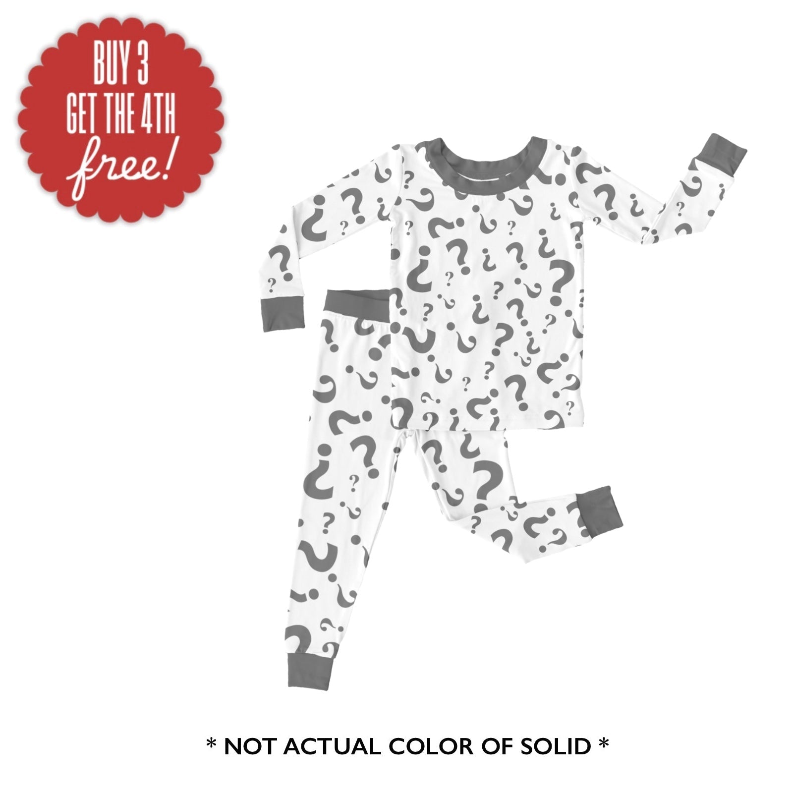 PRESALE TWO PIECE JAMMIES - MYSTERY GIRL SOLID - The Sleepy Sloth