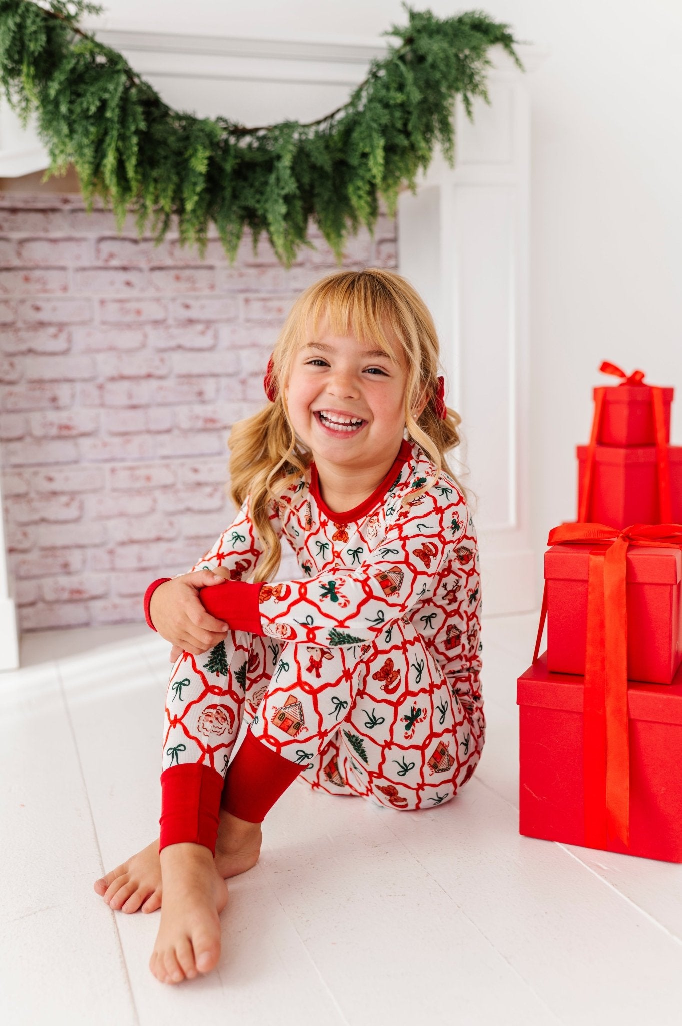 PRESALE TWO PIECE JAMMIES - PEPPERMINT PARADE - The Sleepy Sloth