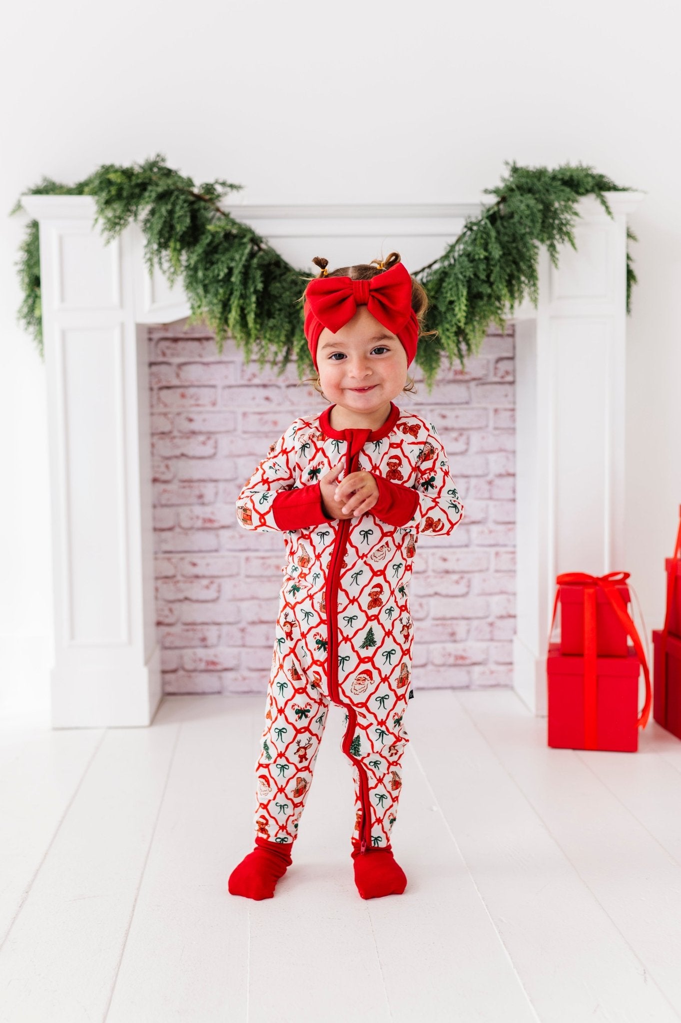PRESALE ZIP JAMMIES - PEPPERMINT PARADE - The Sleepy Sloth