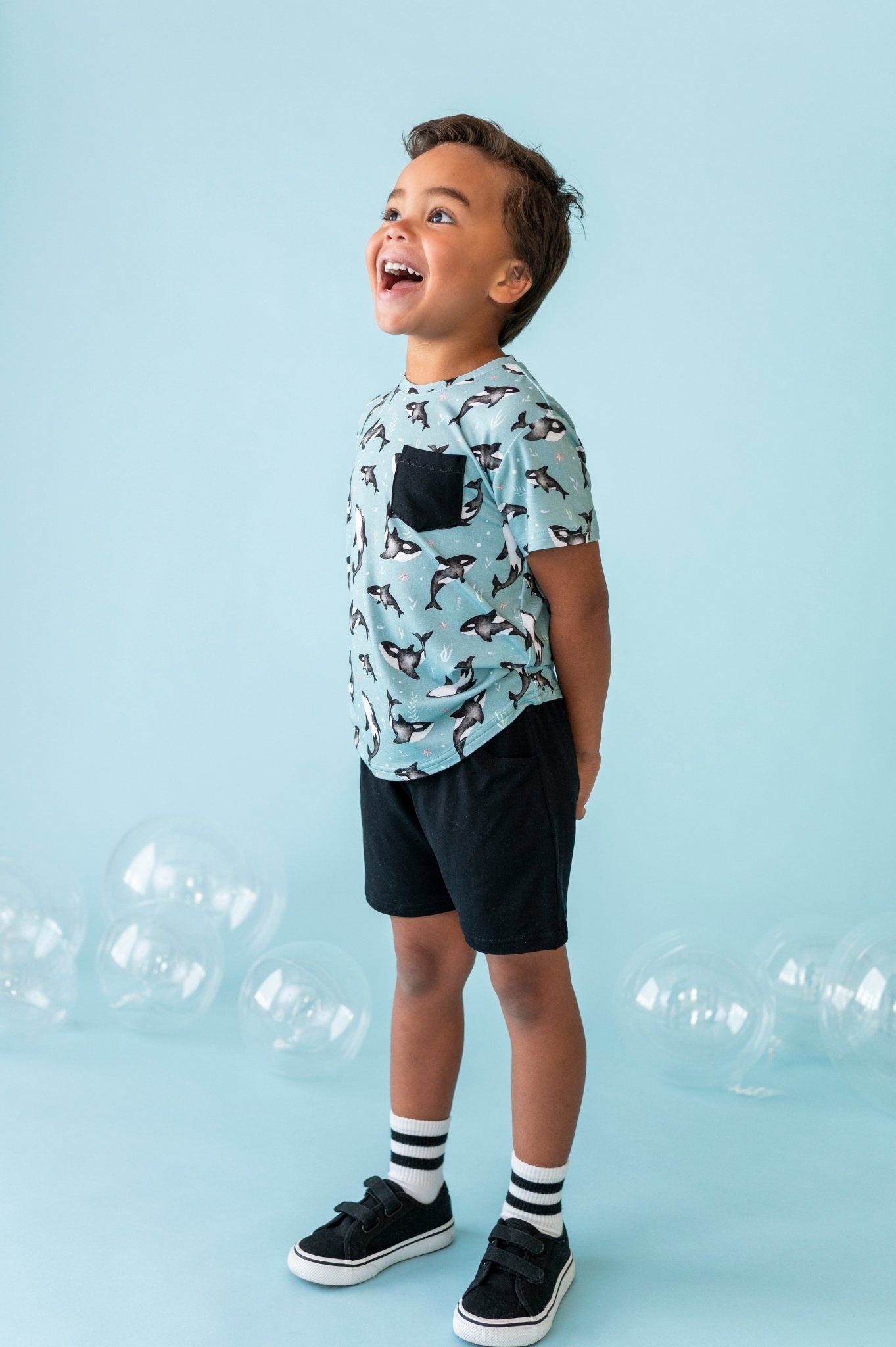 Relaxed Tee and Short Set - OH WHALE - The Sleepy Sloth