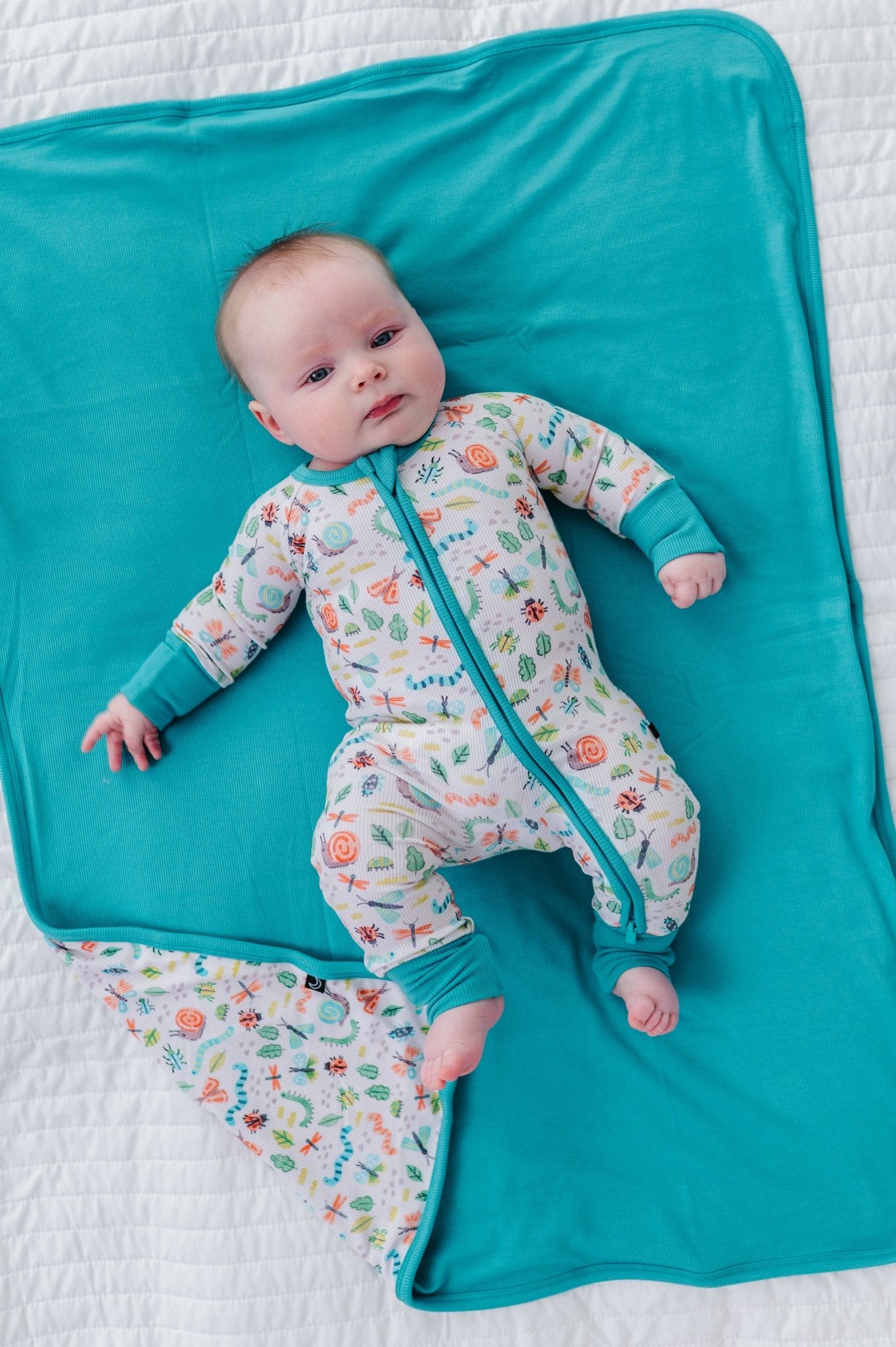 RIBBED MINI BLANKIE - SNUGGLE BUGS - The Sleepy Sloth