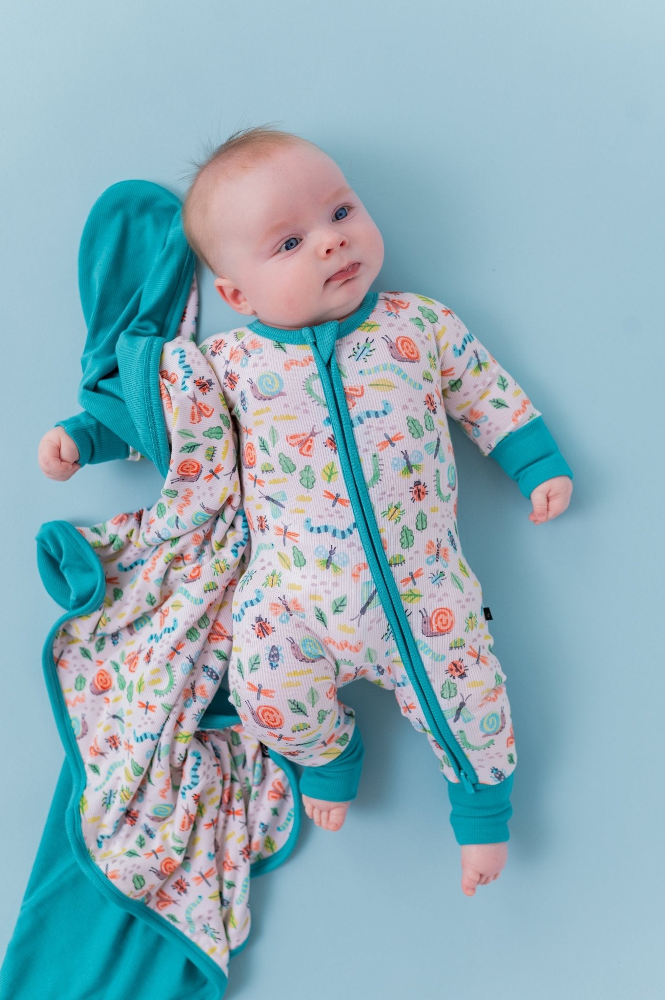 RIBBED MINI BLANKIE - SNUGGLE BUGS - The Sleepy Sloth