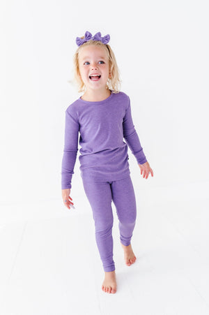 Solid Two Piece Jammies - Wisteria