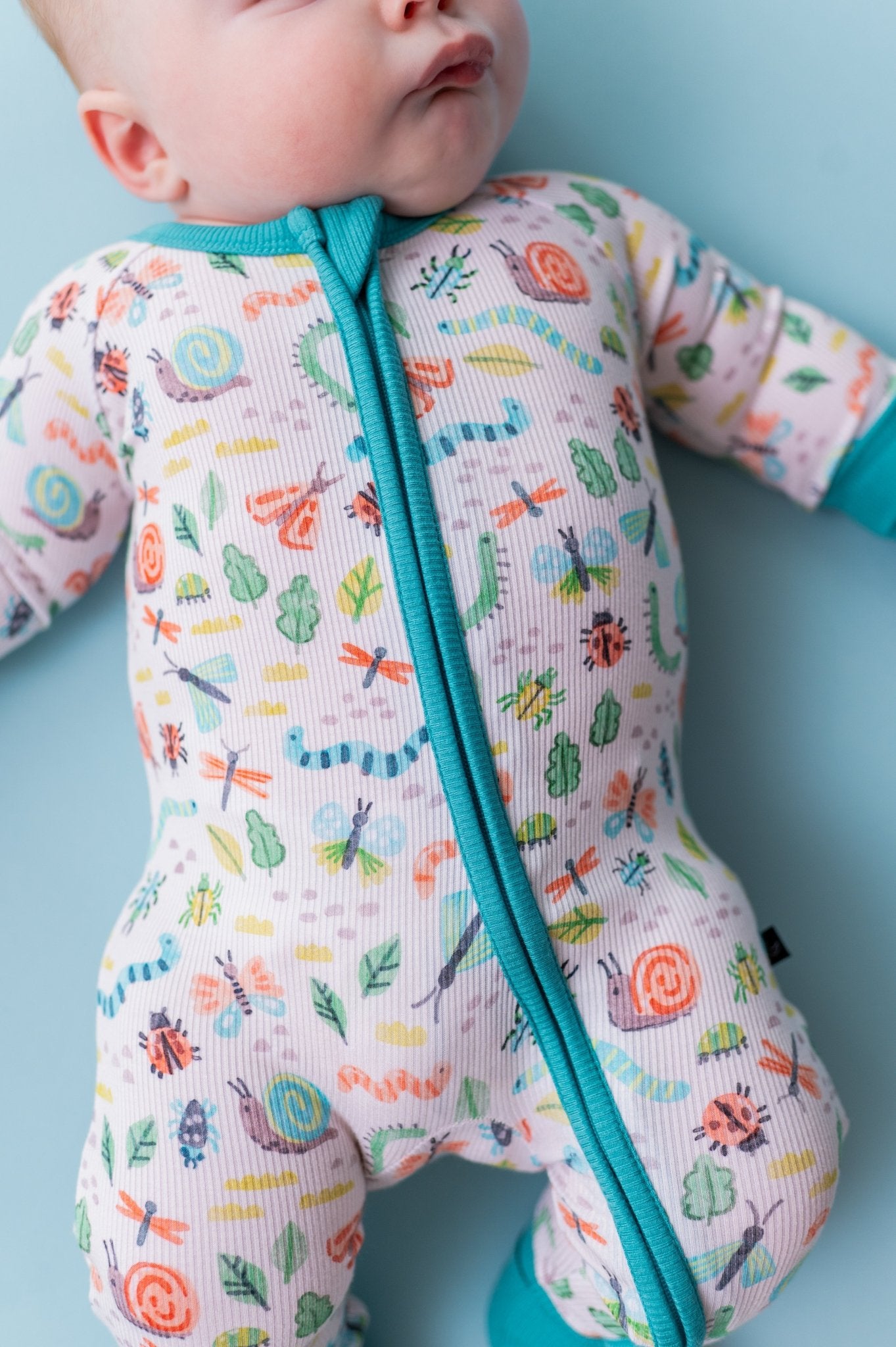 RIBBED ZIP JAMMIES - SNUGGLE BUGS - The Sleepy Sloth