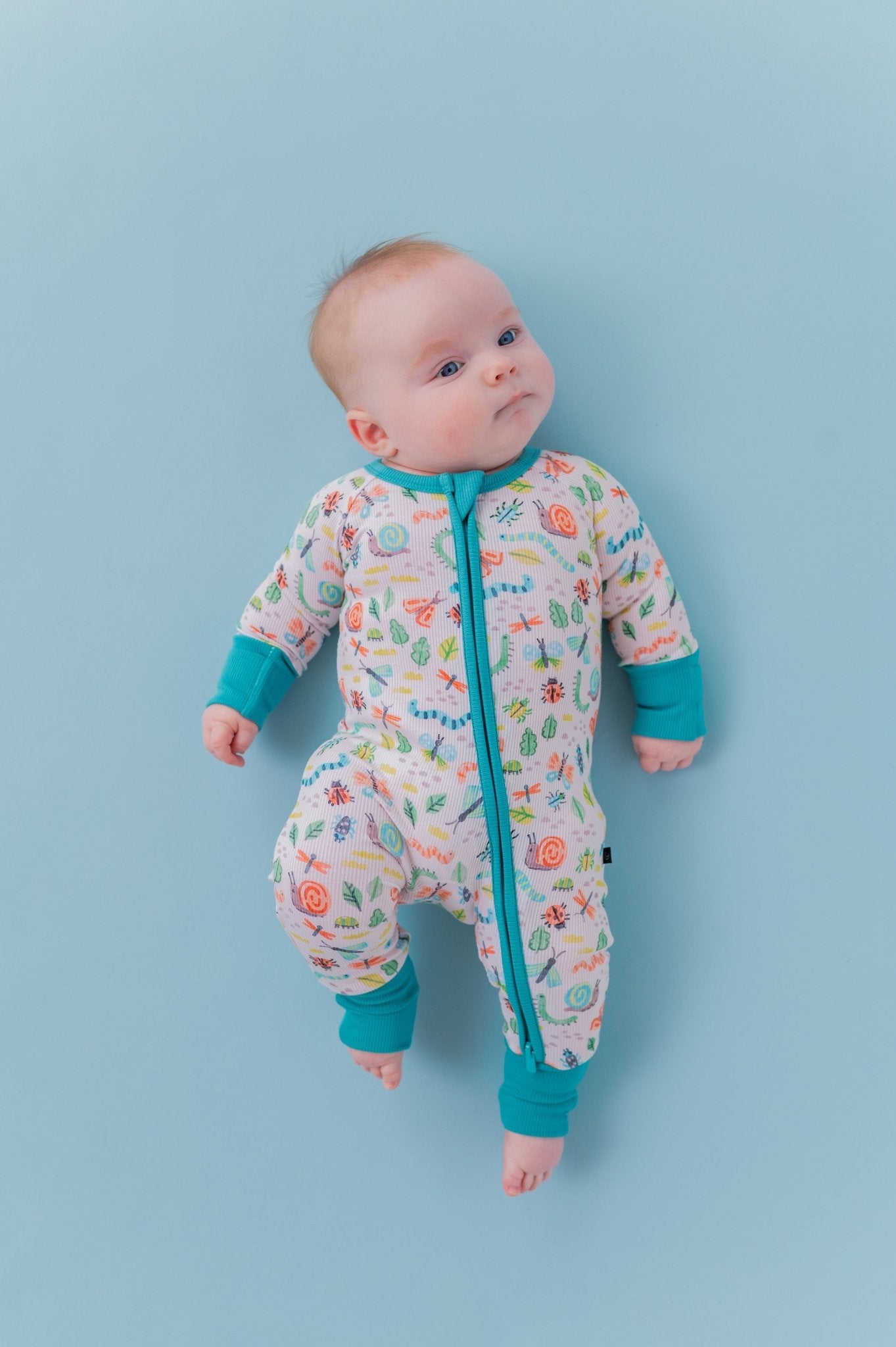 RIBBED ZIP JAMMIES - SNUGGLE BUGS - The Sleepy Sloth