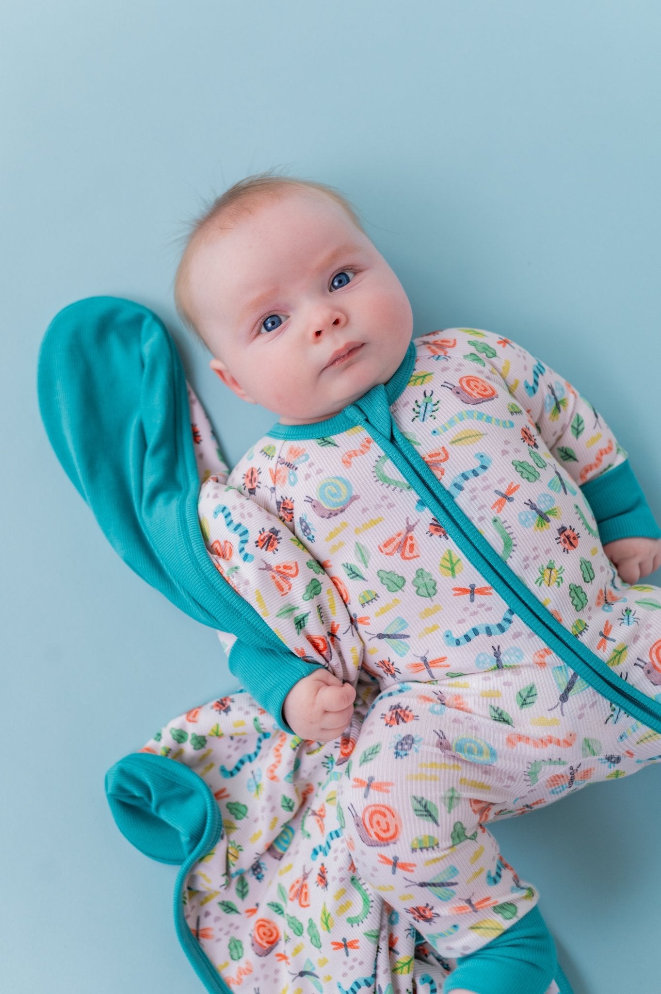 RIBBED ZIP JAMMIES - SNUGGLE BUGS - The Sleepy Sloth