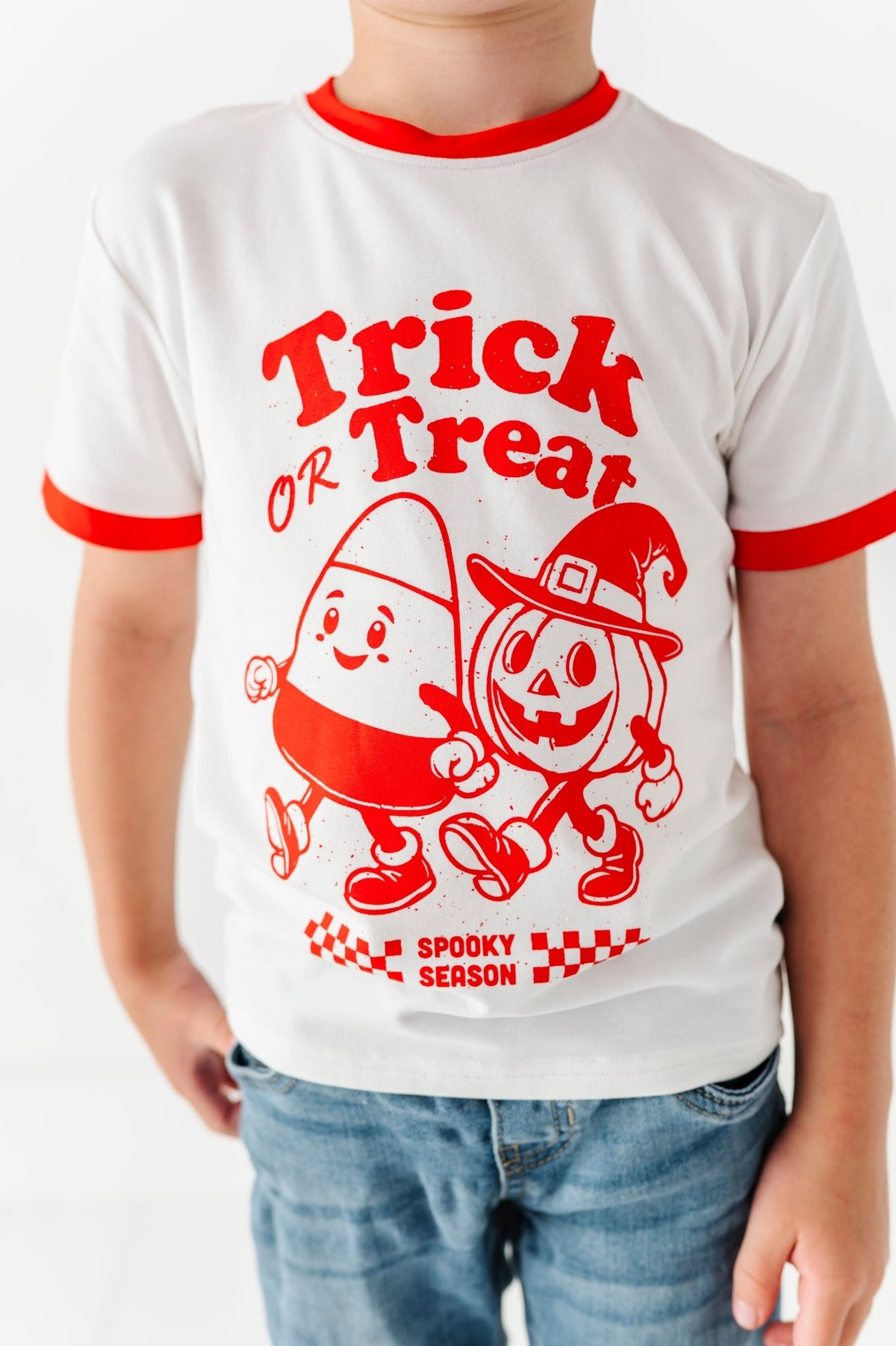 Ringer Tee - Trick Or Treat - The Sleepy Sloth