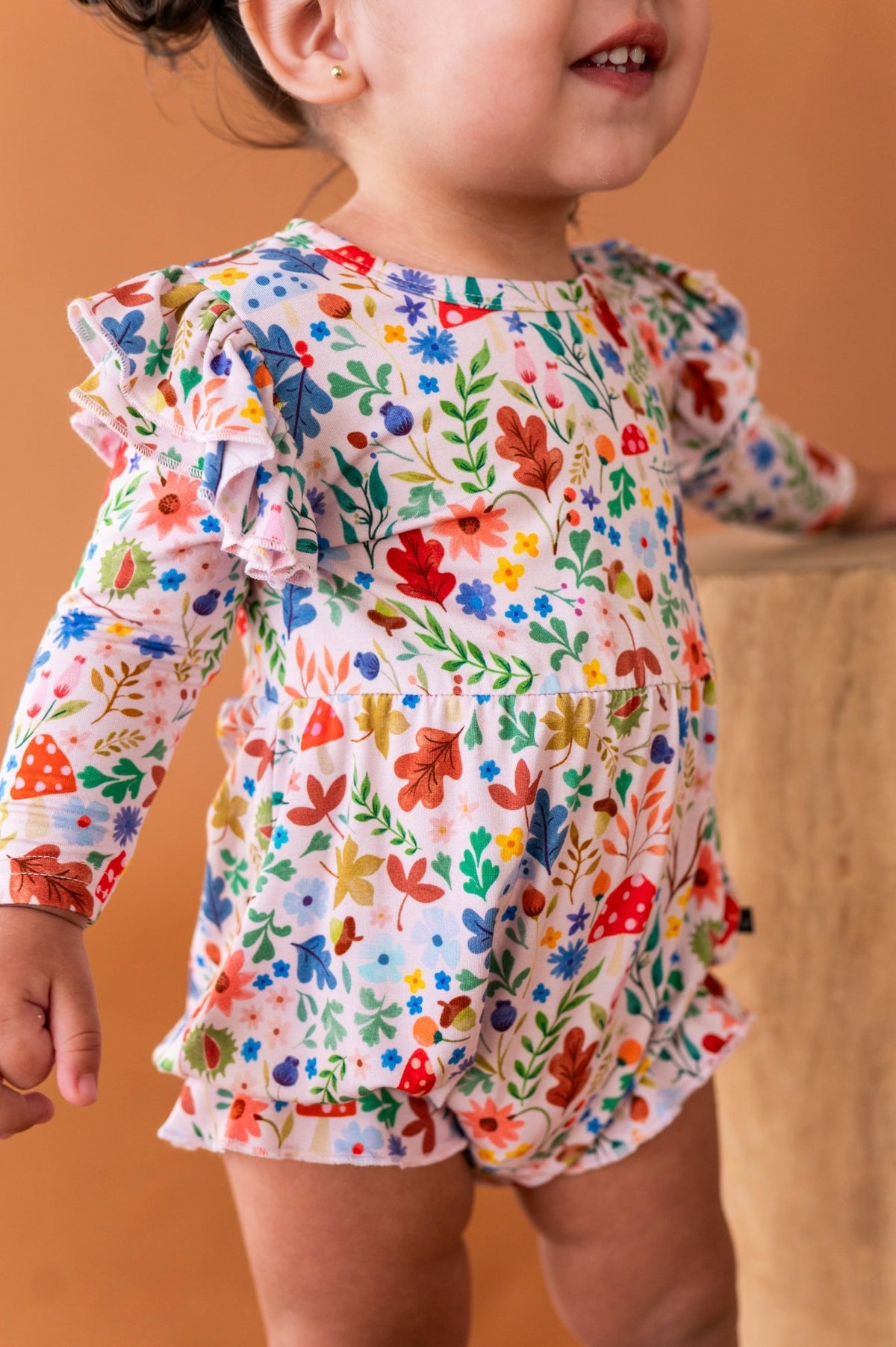 Ruffle Bubble Romper - Toadstool Meadow - The Sleepy Sloth