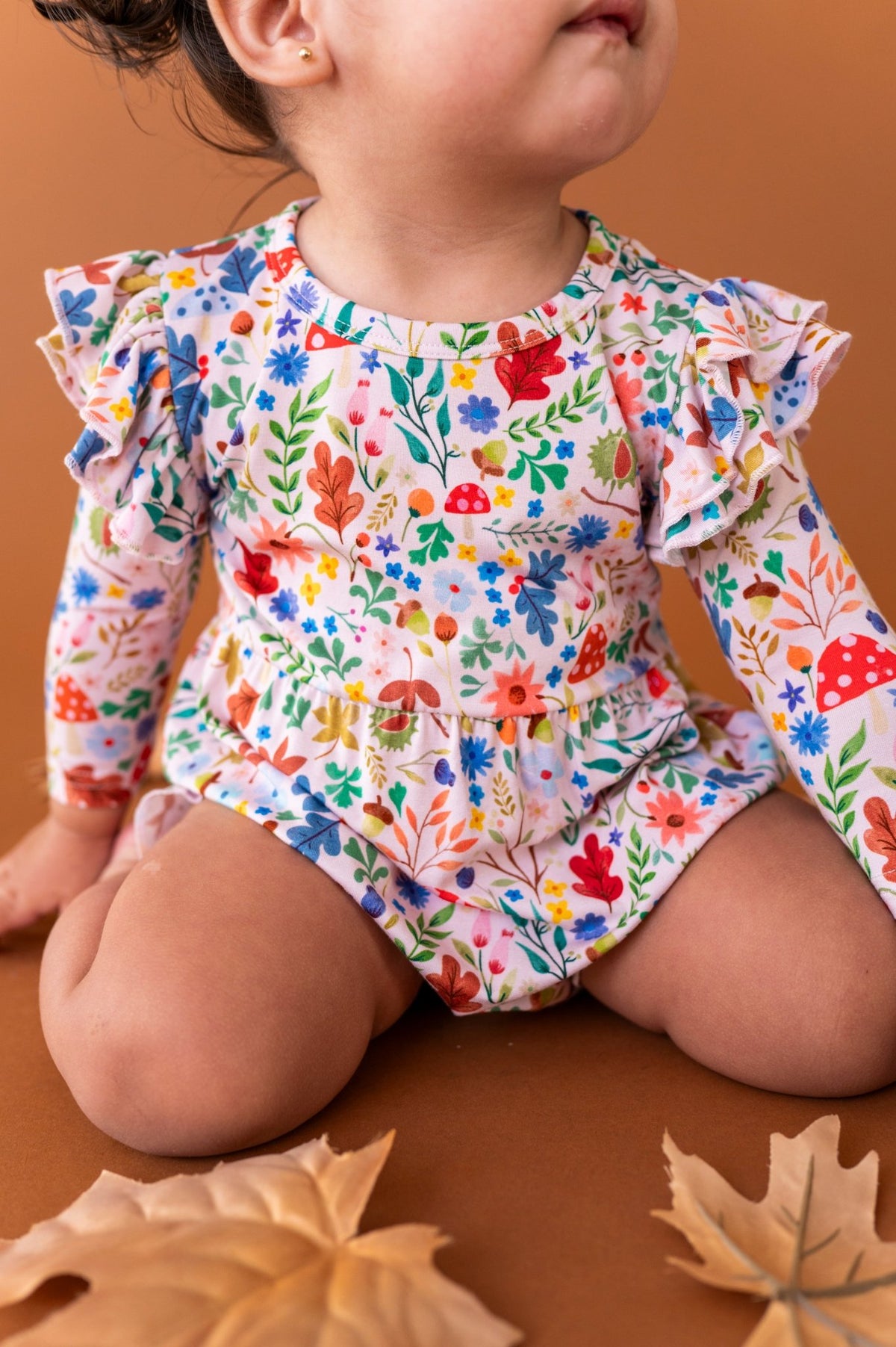 Ruffle Bubble Romper - Toadstool Meadow - The Sleepy Sloth