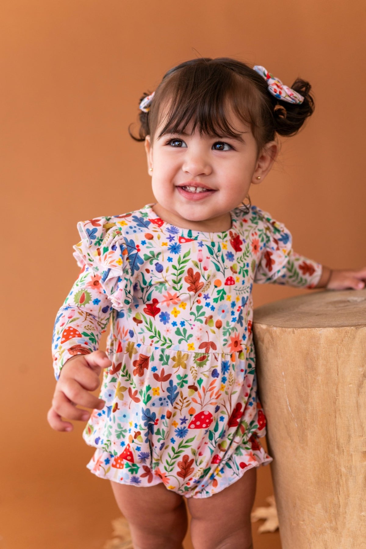 Ruffle Bubble Romper - Toadstool Meadow - The Sleepy Sloth