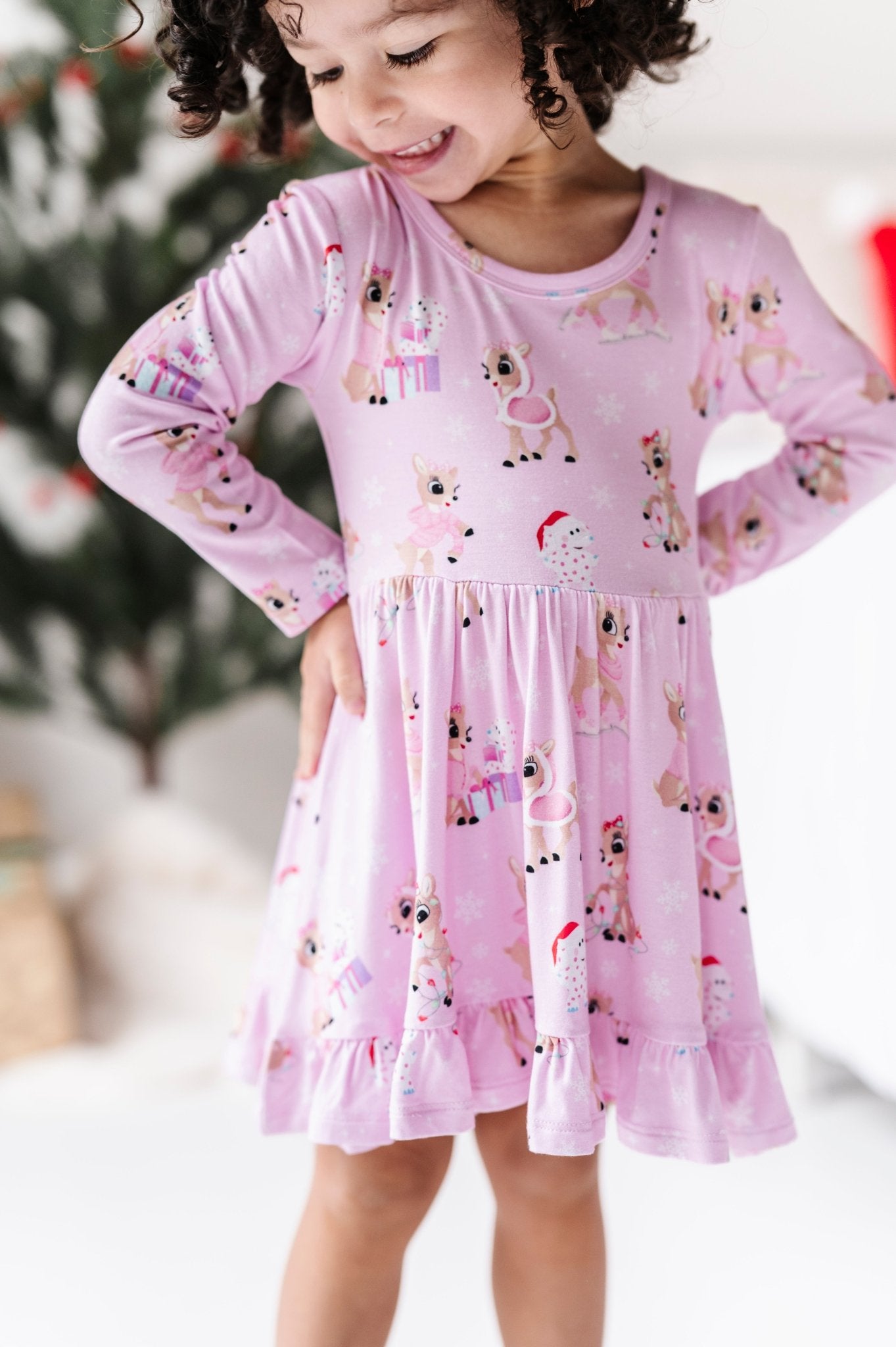 RUFFLE TWIRL DRESS - CLARICE - The Sleepy Sloth