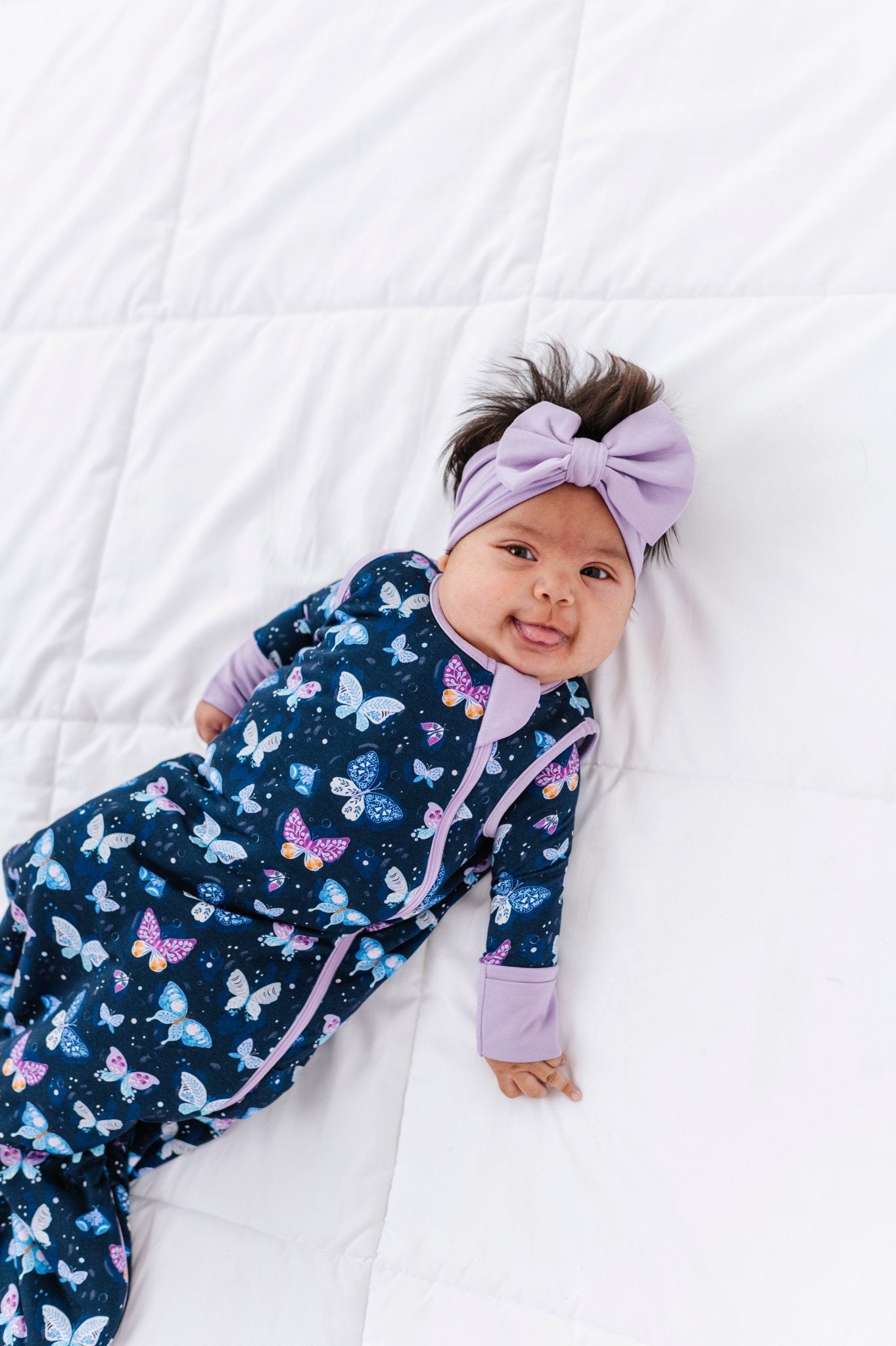 SOLID BOW - INDIGO SKIES - The Sleepy Sloth