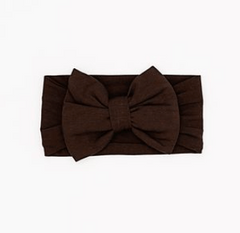 SOLID BOW - DARK BROWN