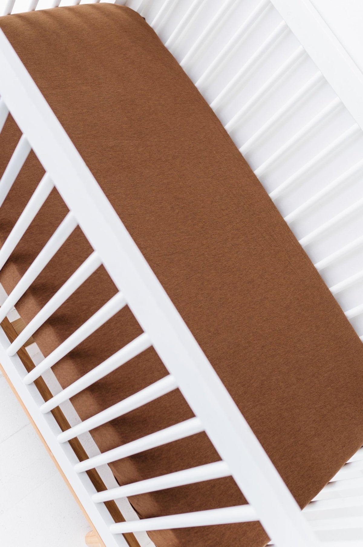 Solid Crib Sheet - Chestnut - The Sleepy Sloth