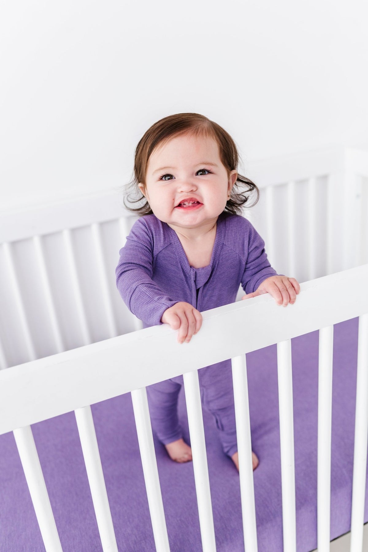 Solid Crib Sheet - Wisteria - The Sleepy Sloth