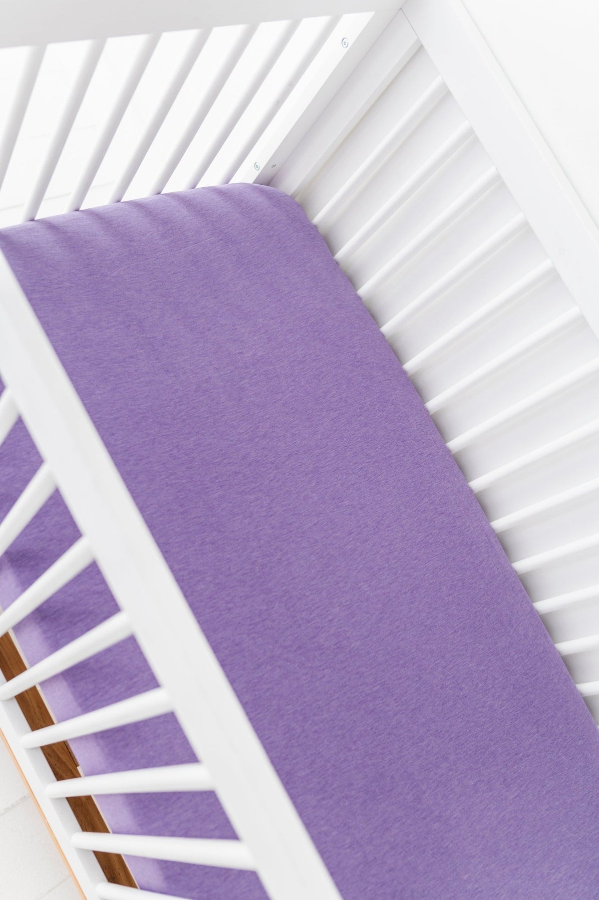 Solid Crib Sheet - Wisteria - The Sleepy Sloth