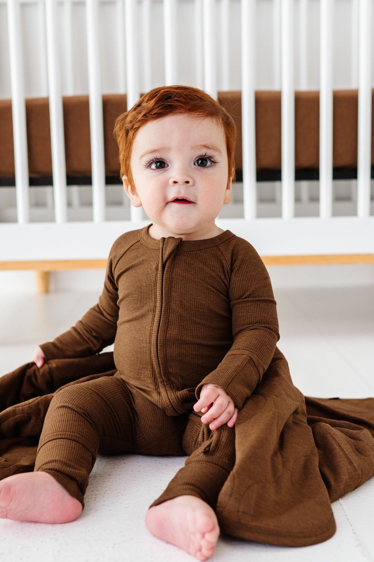 Solid Mini Blankie - Chestnut - The Sleepy Sloth