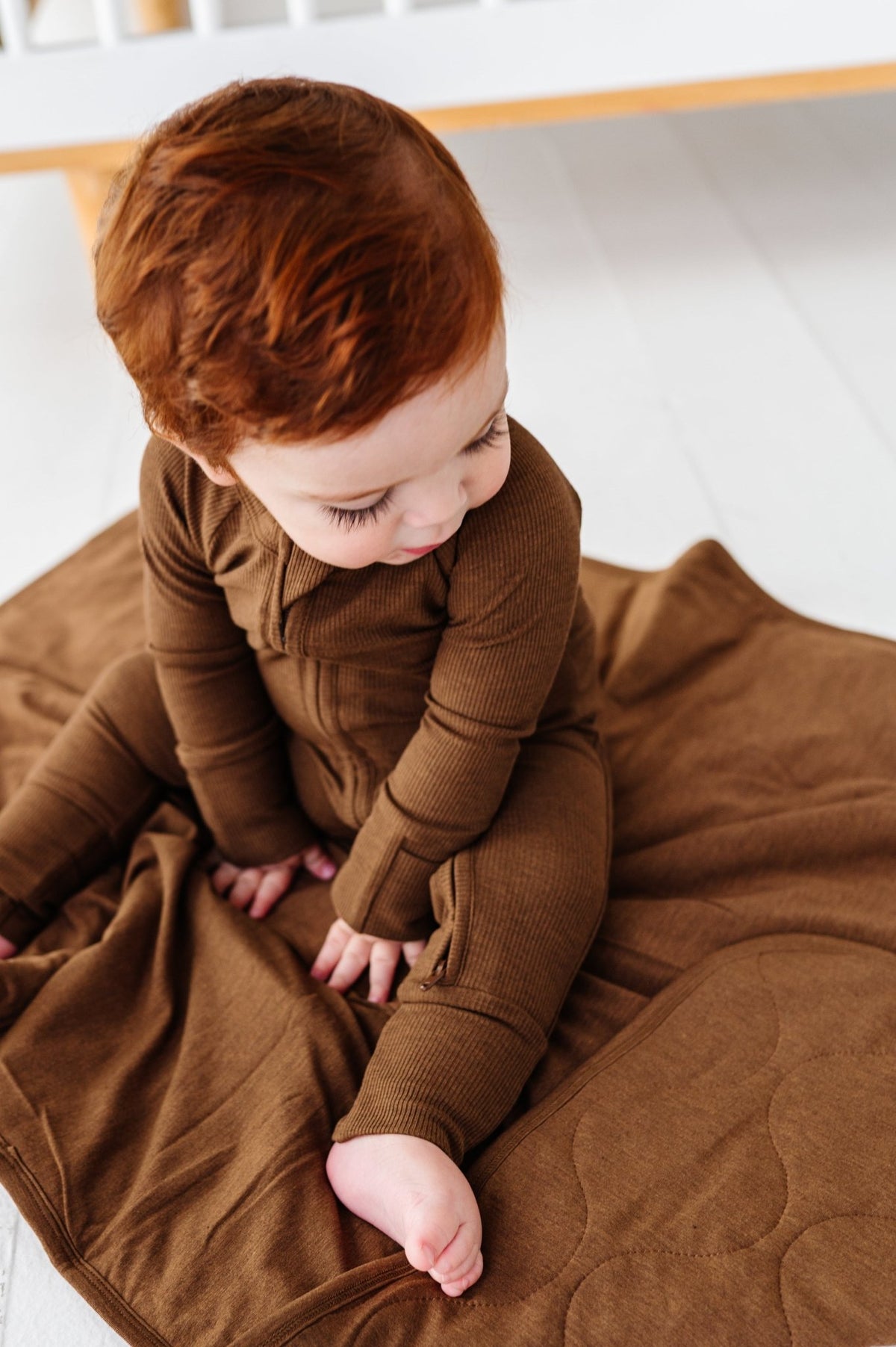 Solid Mini Blankie - Chestnut - The Sleepy Sloth
