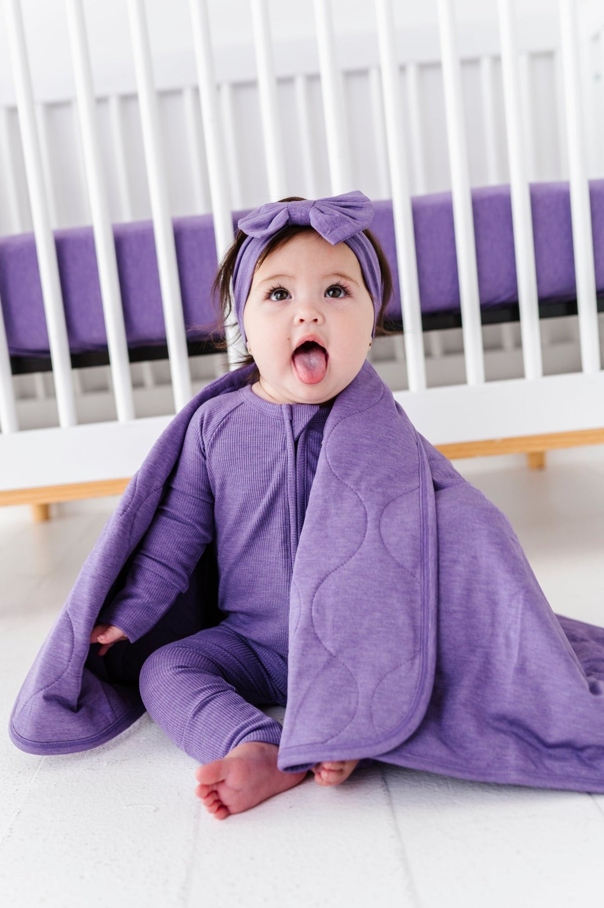 Solid Mini Blankie - Wisteria - The Sleepy Sloth