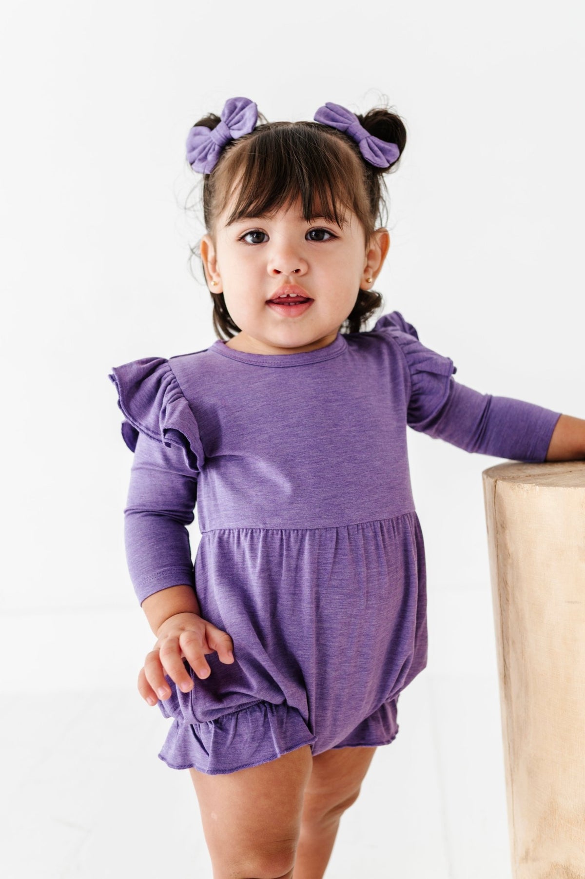 Solid Mini Clip Bows - Wisteria - The Sleepy Sloth