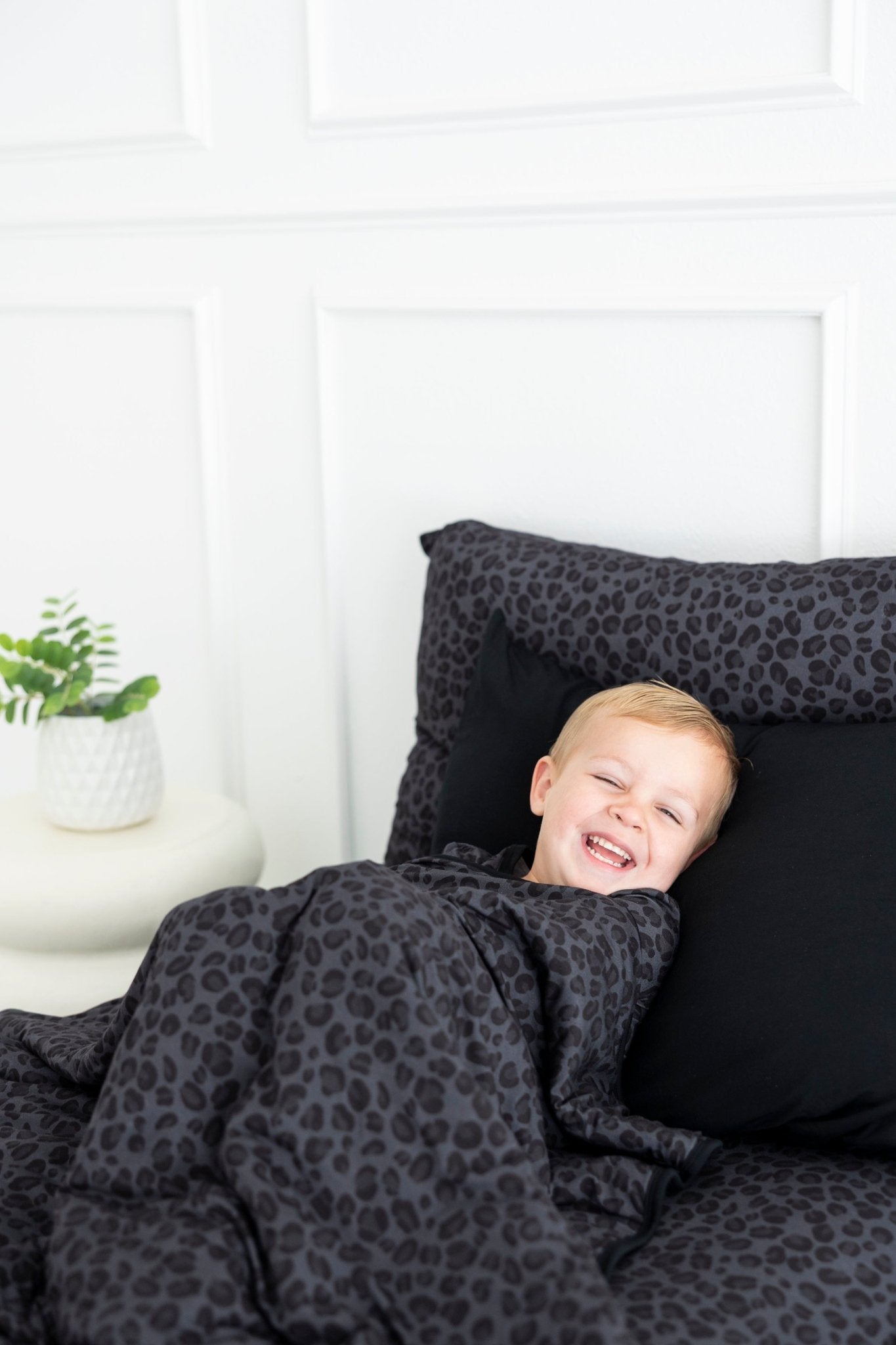 STANDARD PILLOW CASE SET - SPOTTED IN ONYX - The Sleepy Sloth