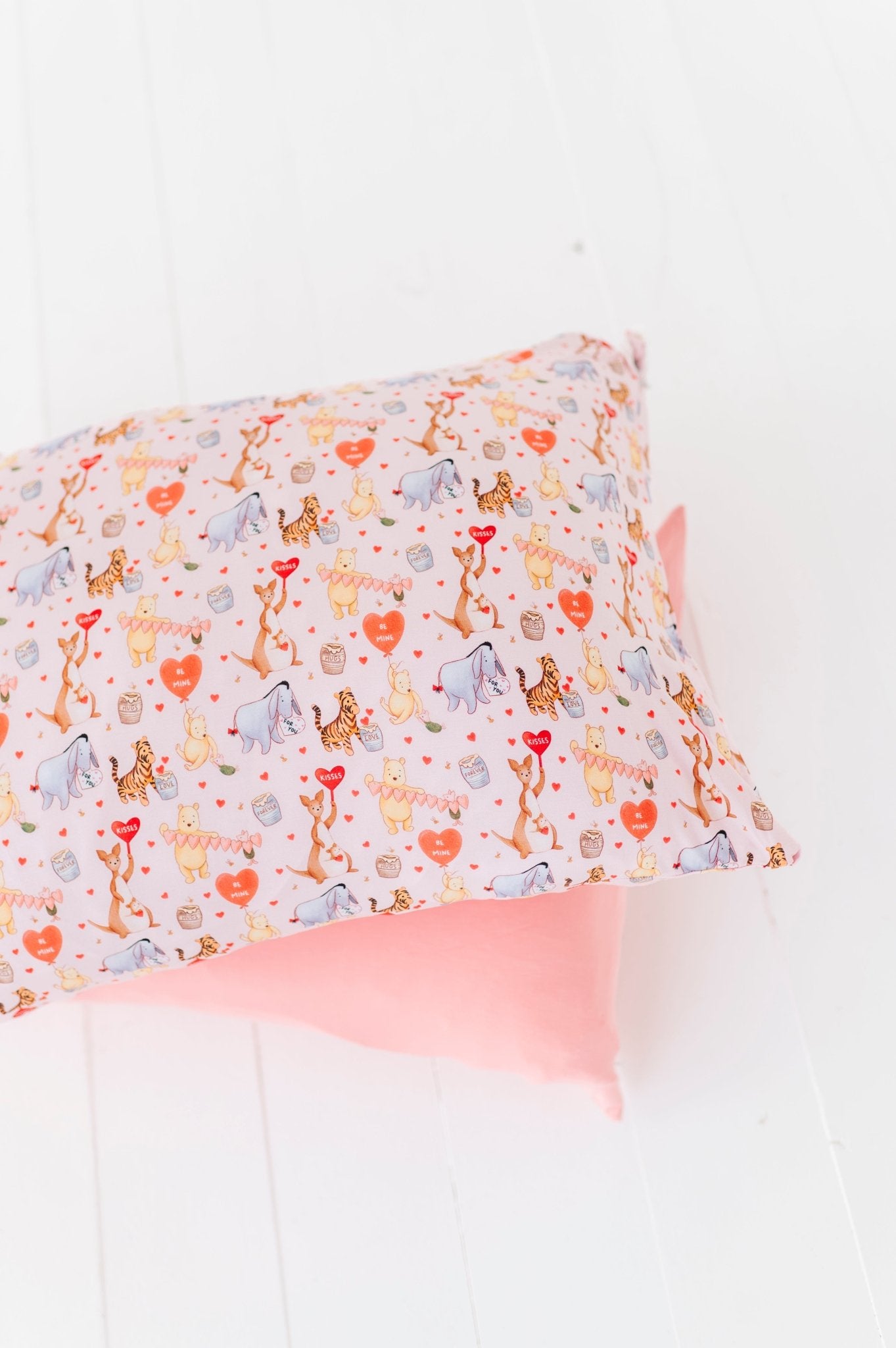 STANDARD PILLOWCASE SET - 100 ACRES OF KISSES - The Sleepy Sloth
