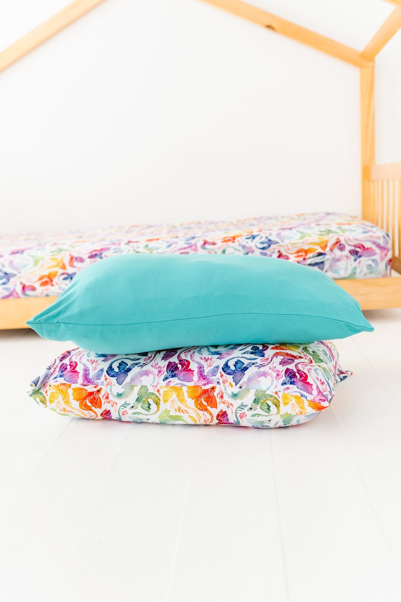 Standard Pillowcase Set - RAINBOW TAILS - The Sleepy Sloth