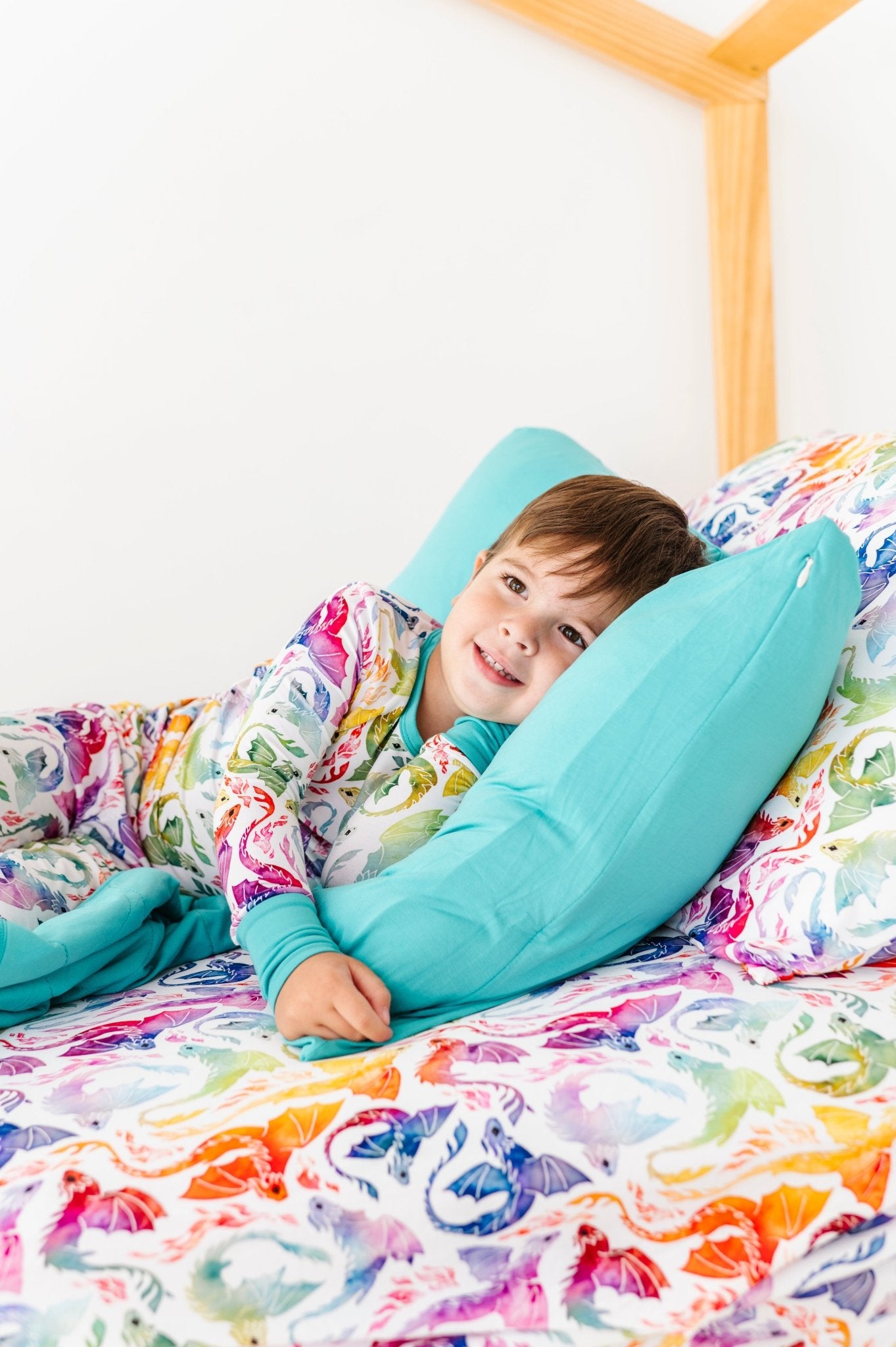 Standard Pillowcase Set - RAINBOW TAILS - The Sleepy Sloth