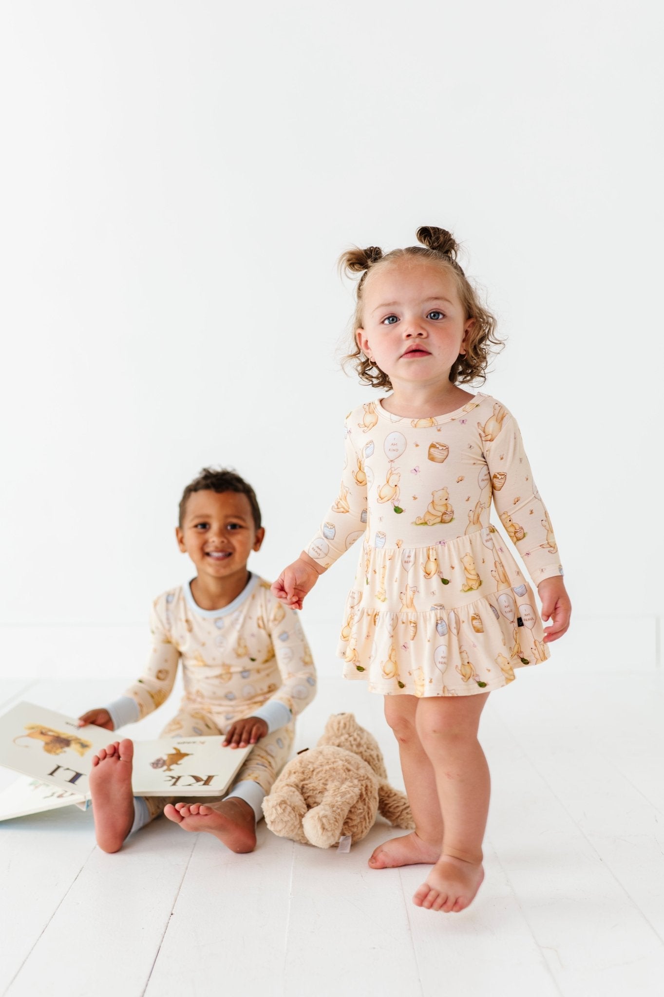 TIERED BODYSUIT TWIRLIE DRESS - 100 ACRES OF KINDNESS - The Sleepy Sloth