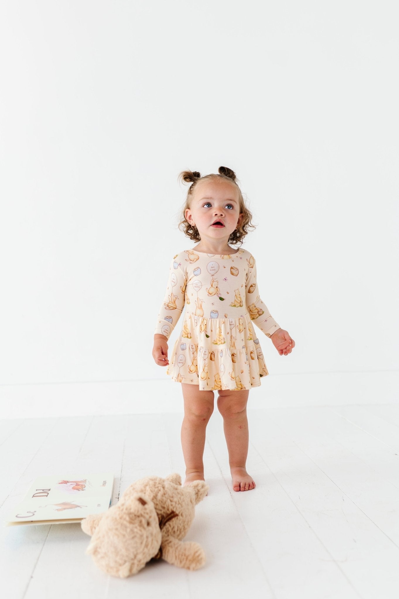 TIERED BODYSUIT TWIRLIE DRESS - 100 ACRES OF KINDNESS - The Sleepy Sloth