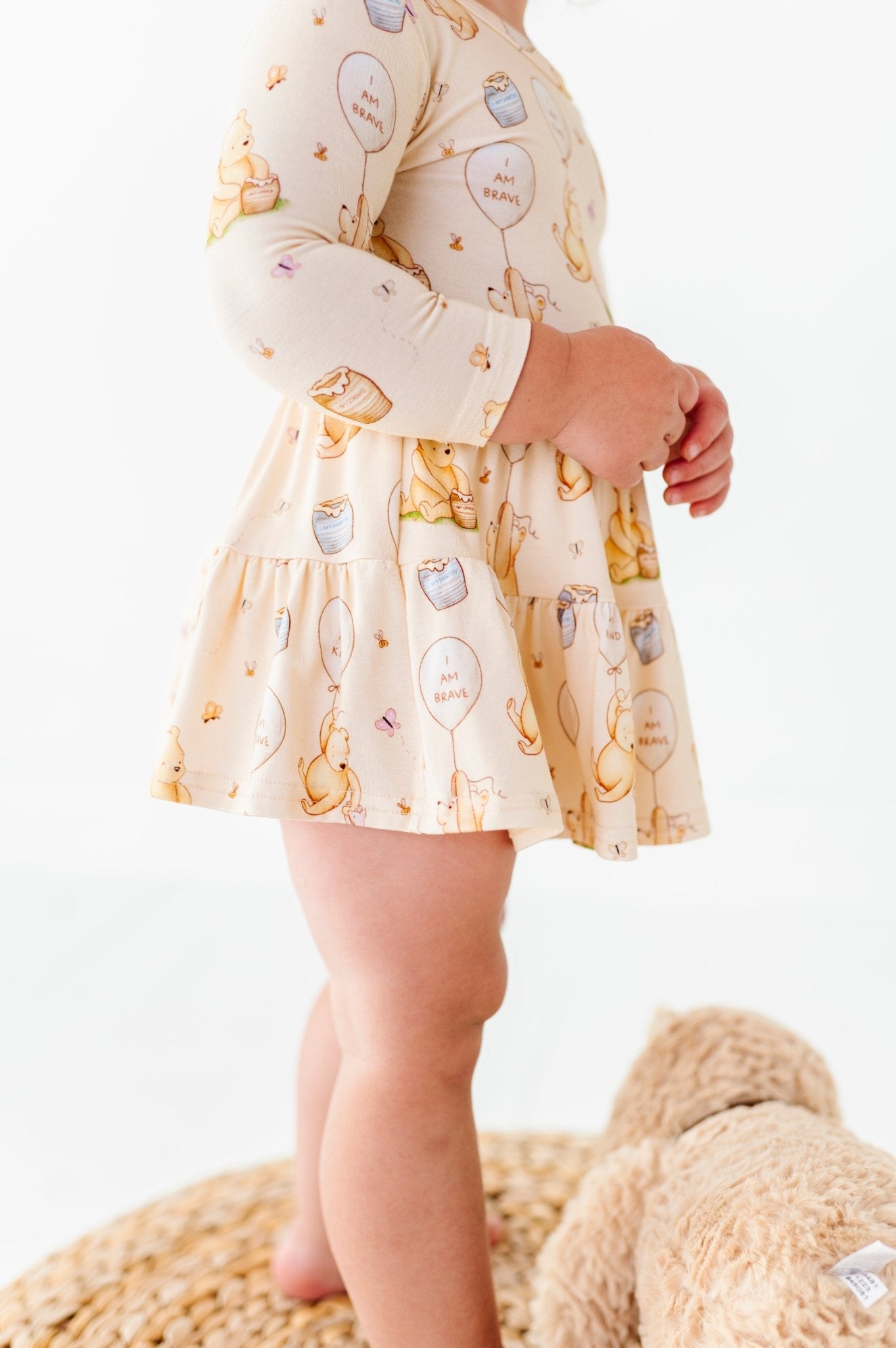 TIERED BODYSUIT TWIRLIE DRESS - 100 ACRES OF KINDNESS - The Sleepy Sloth