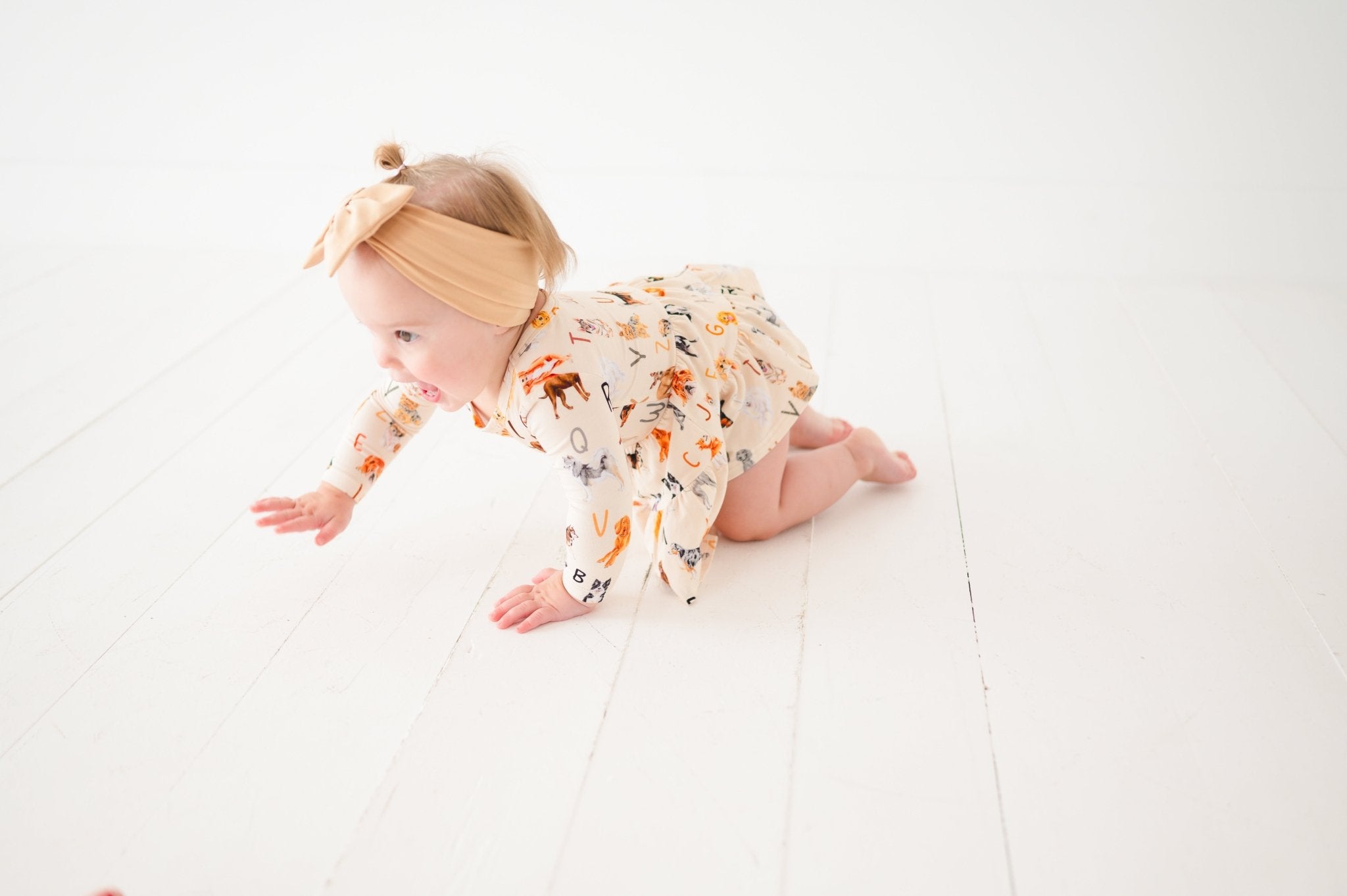 TIERED BODYSUIT TWIRLIE DRESS - D IS FOR DOG - The Sleepy Sloth