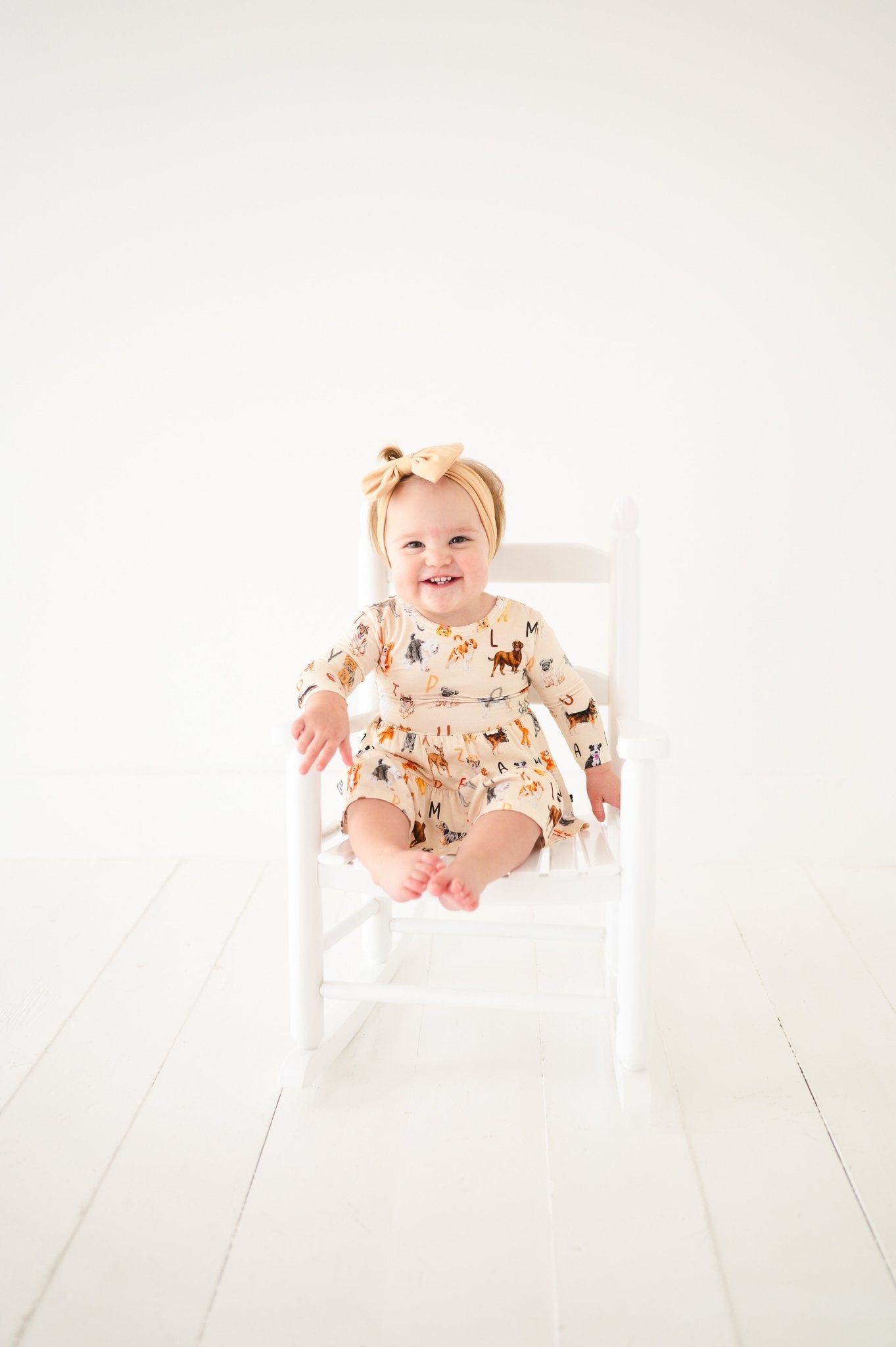 TIERED BODYSUIT TWIRLIE DRESS - D IS FOR DOG - The Sleepy Sloth