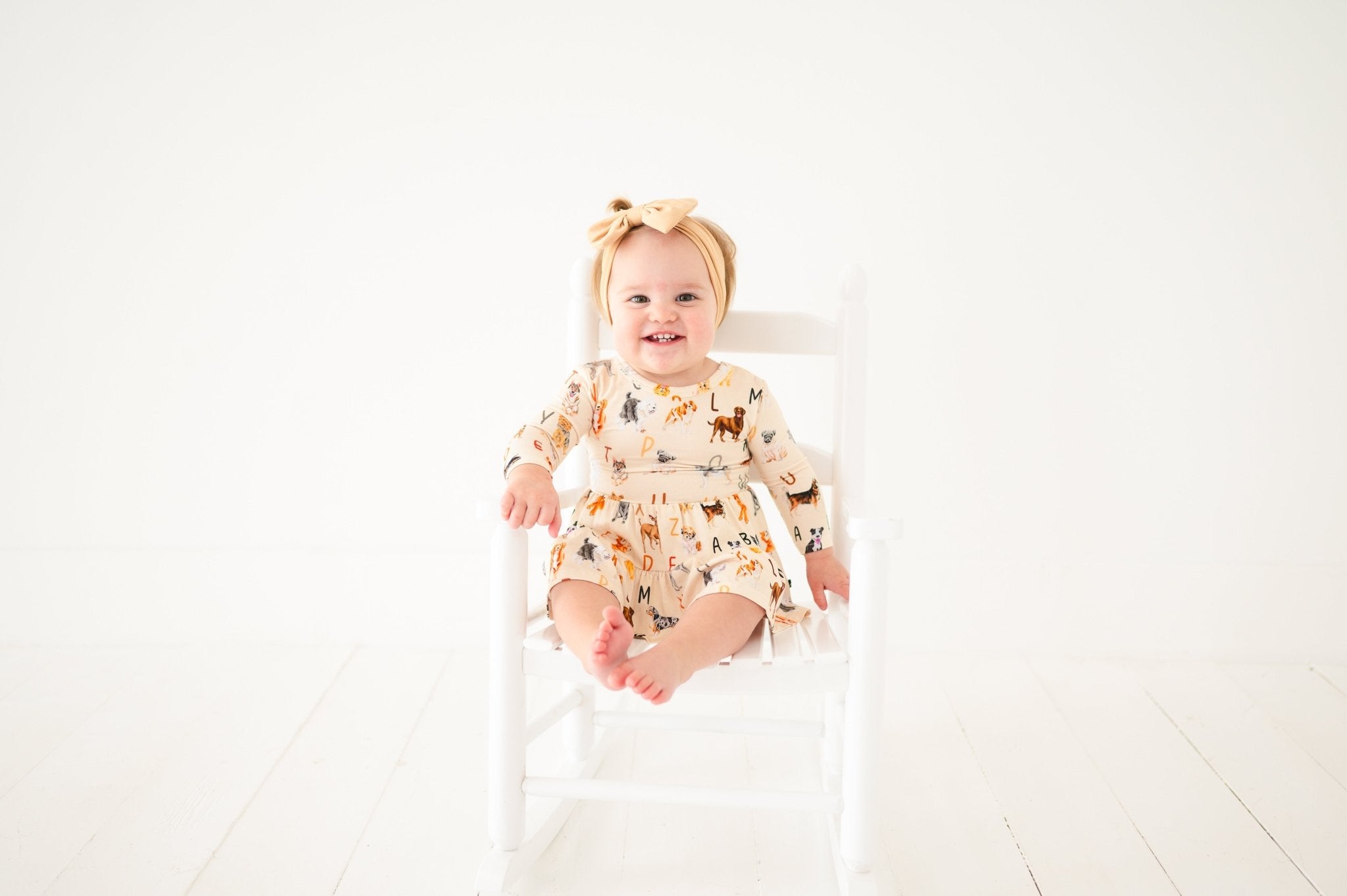 TIERED BODYSUIT TWIRLIE DRESS - D IS FOR DOG - The Sleepy Sloth