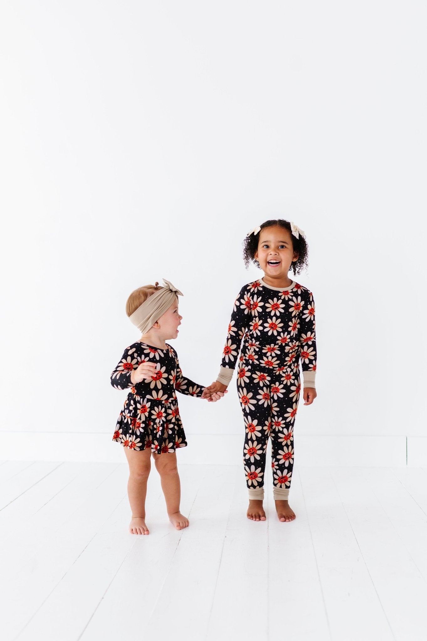 TIERED BODYSUIT TWIRLIE DRESS - GOURDGEOUS BLOOMS - The Sleepy Sloth